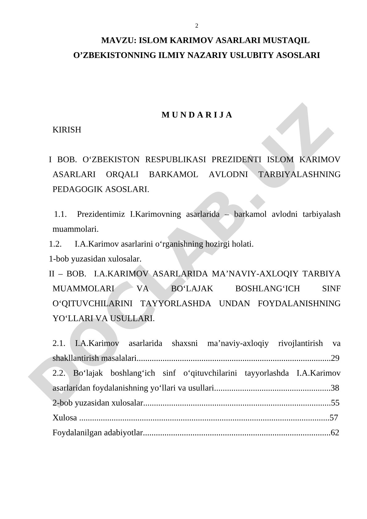 Islom Karimov asarlari mustaqil O'zbekistonning ilmiy nazariy uslubiy asoslari