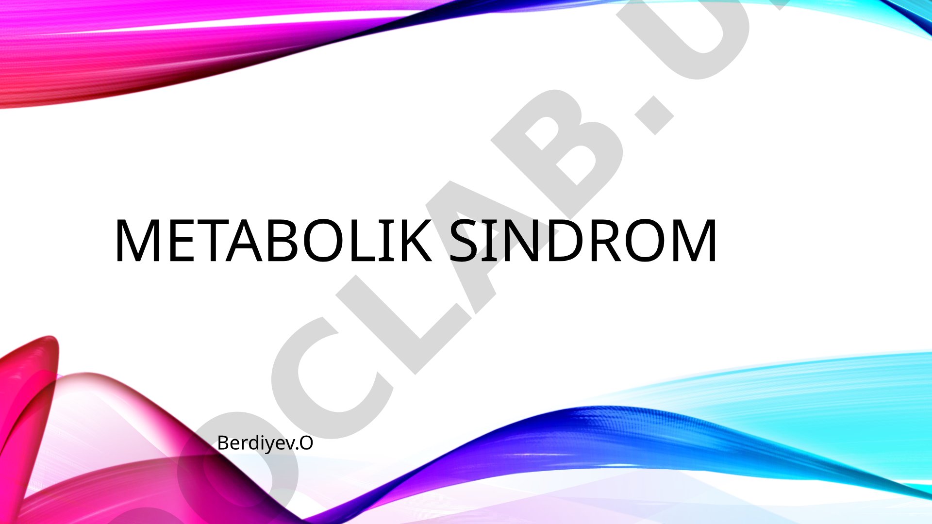 Metabolik sindrom