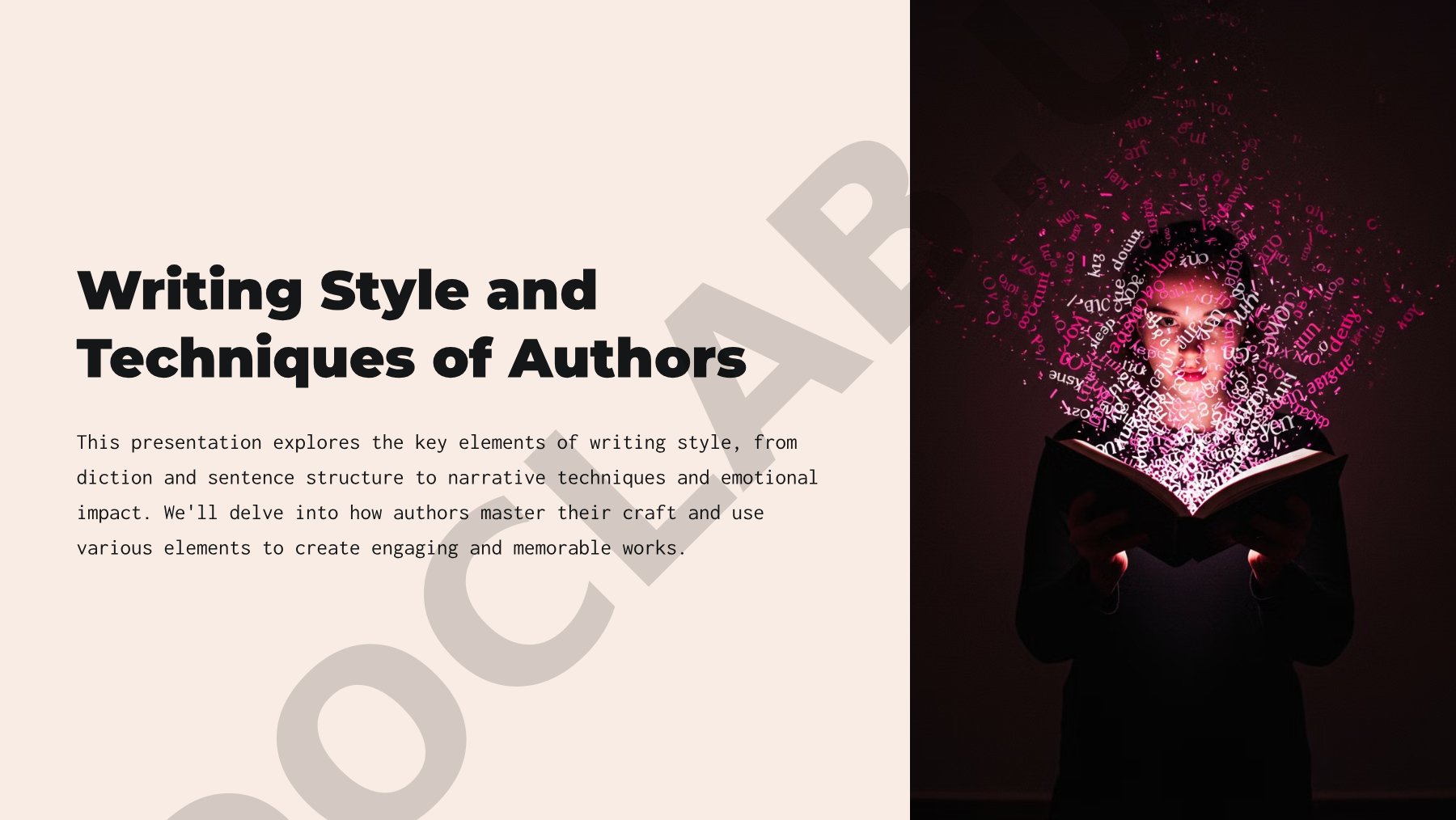 Writing Style and Techniques of Authors