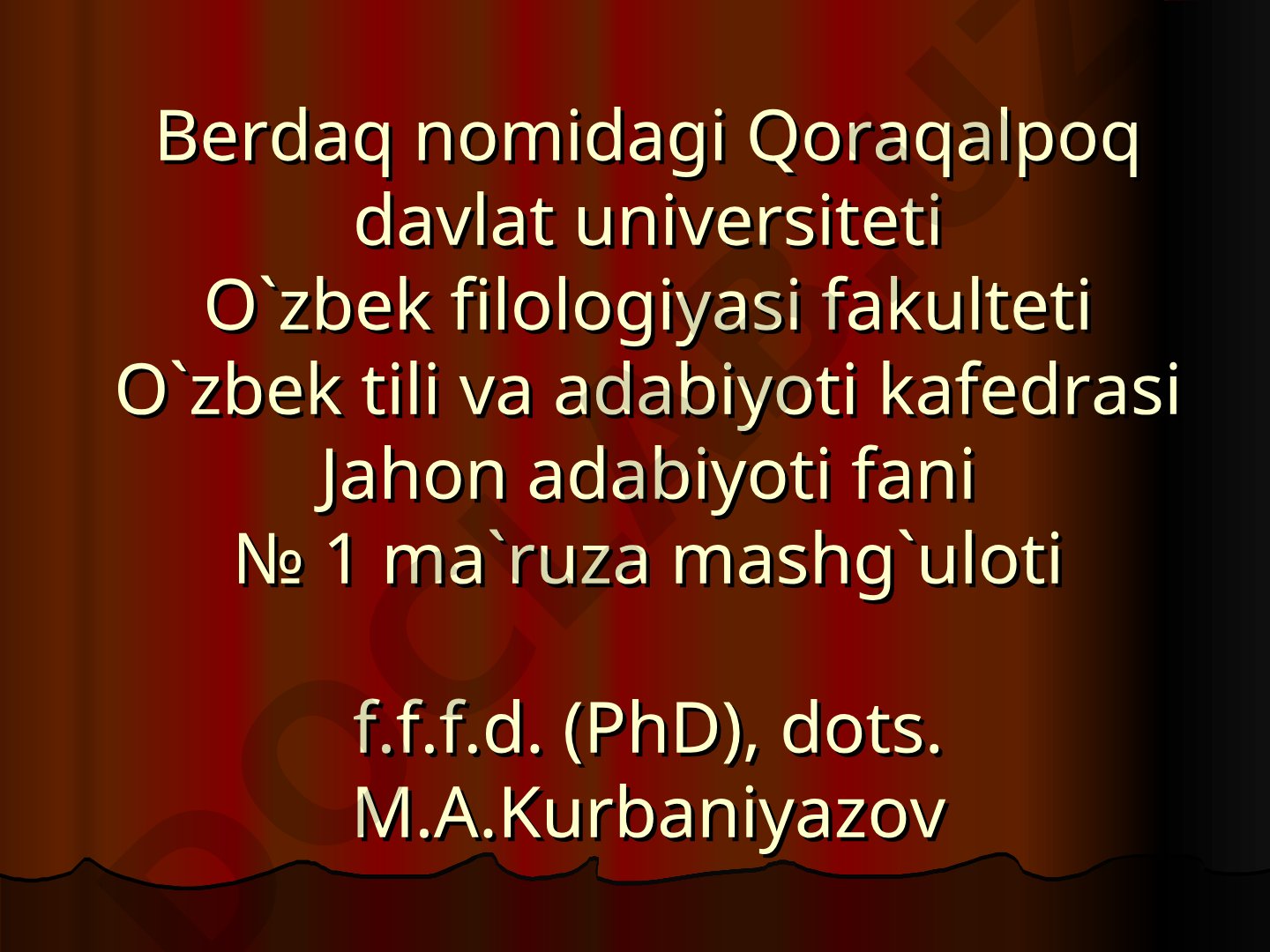 Mifning badiiy ijodda tutgan o‘rni