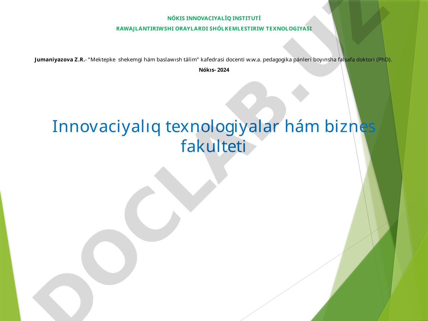 Mektepke shekemgi bilimlendiriw shólkeminde rawajlantırıwshı oraylardı shólkemlestiriw texnologiyası