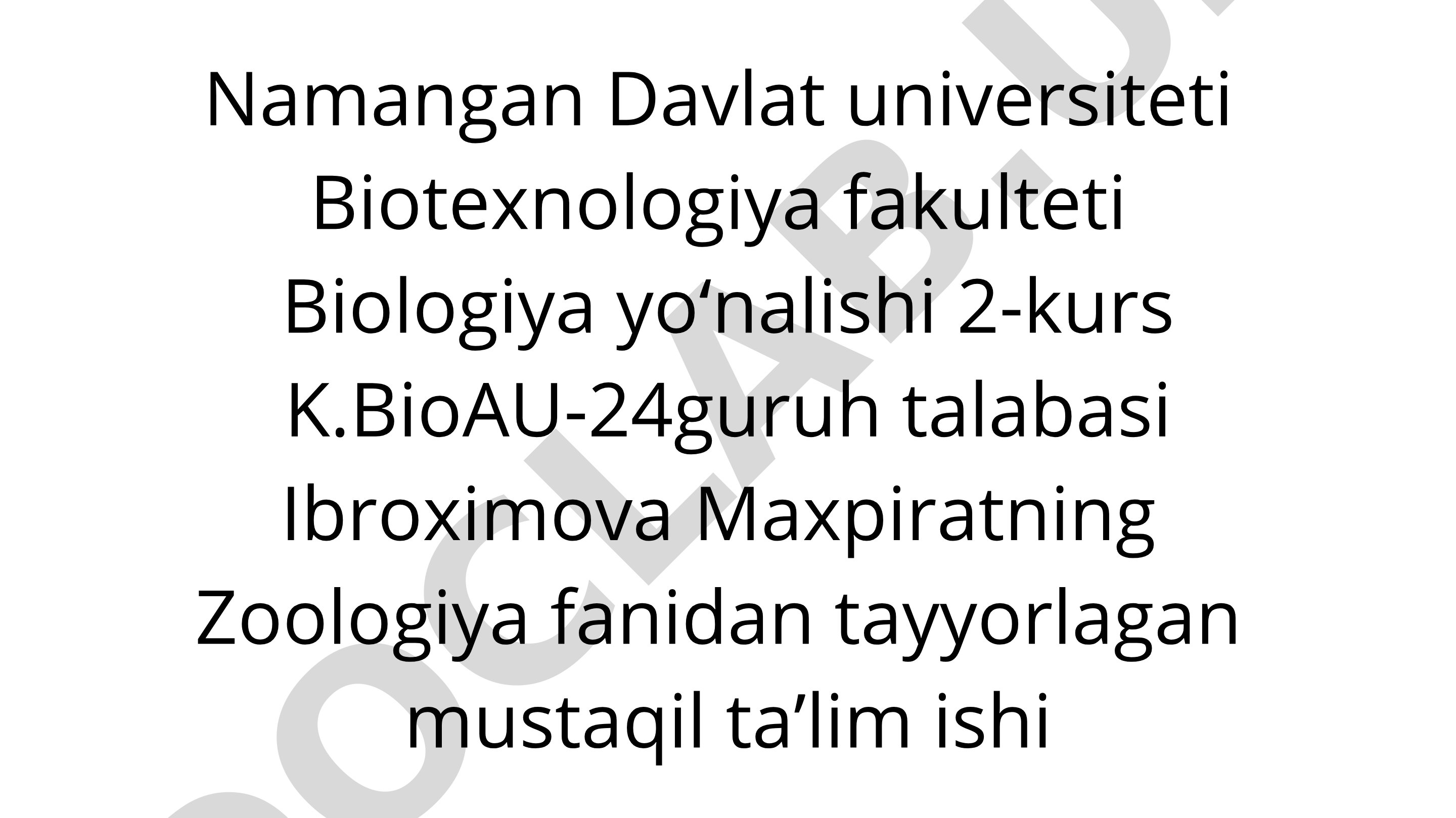 Togʻayli va suyakli baliqlarning morfologik va fiziologik xususiyatlariga qiyosiy tavsif