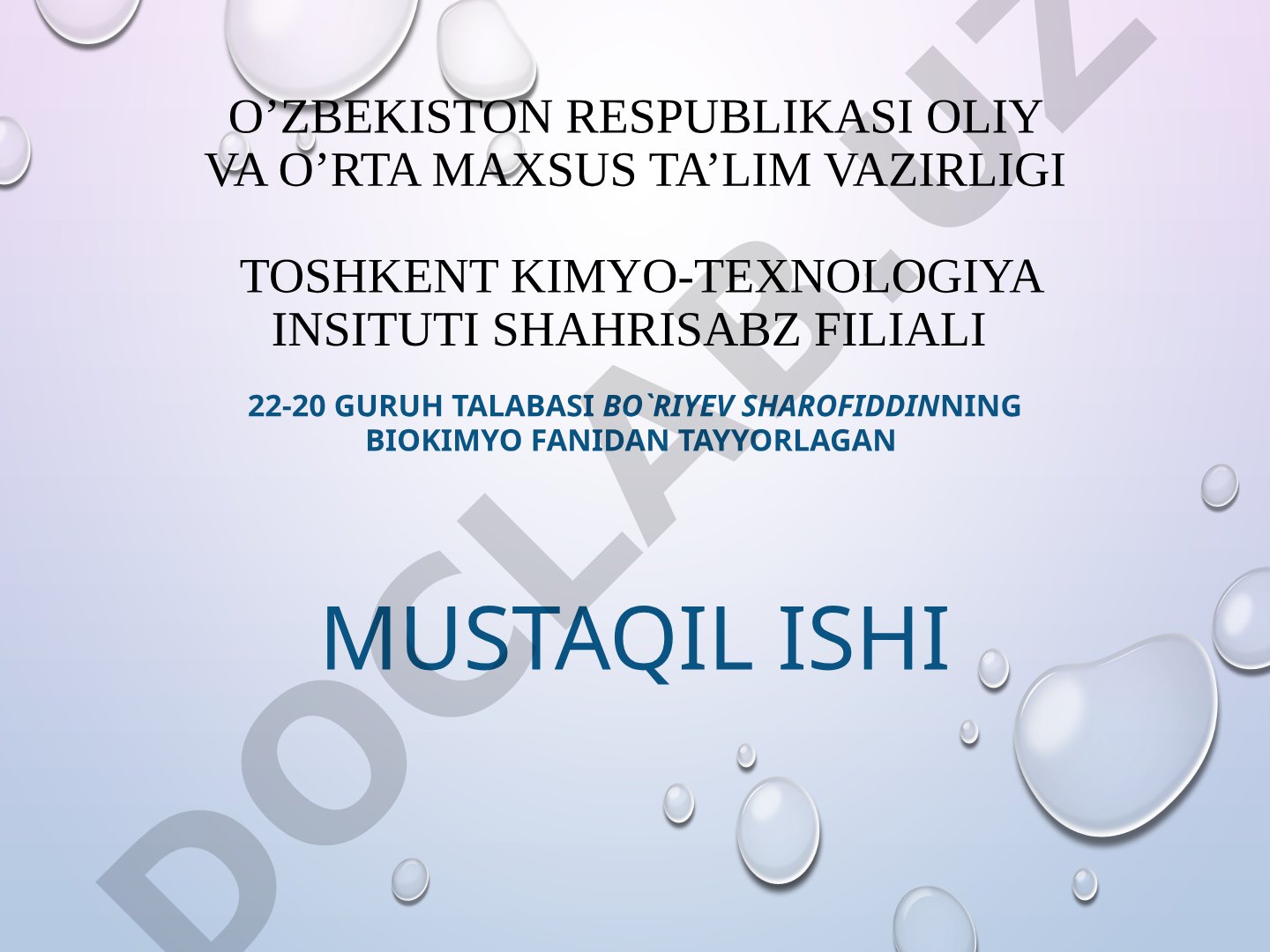 Achish jarayonining borishi va ularning turlari. Efir yog'lar