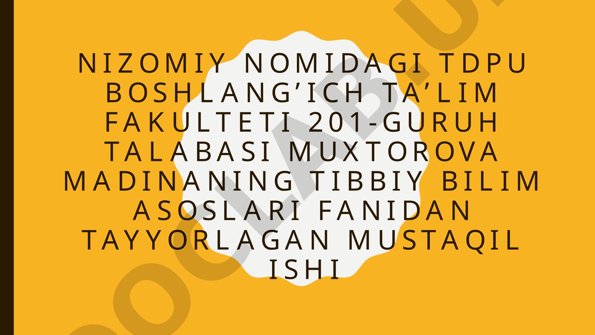 Gonoreya (so'zak) kasalligi