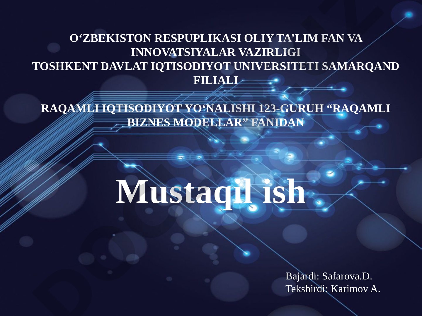 Raqamli sohada muvaffaqqiyatli startaplarni tahlil qilish