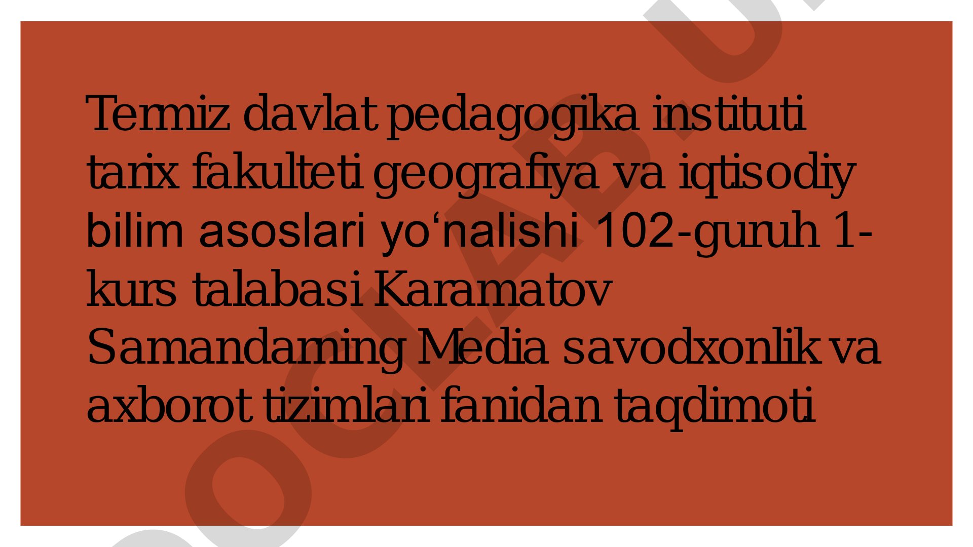 Sharq mamlakatlarida media ta'lim