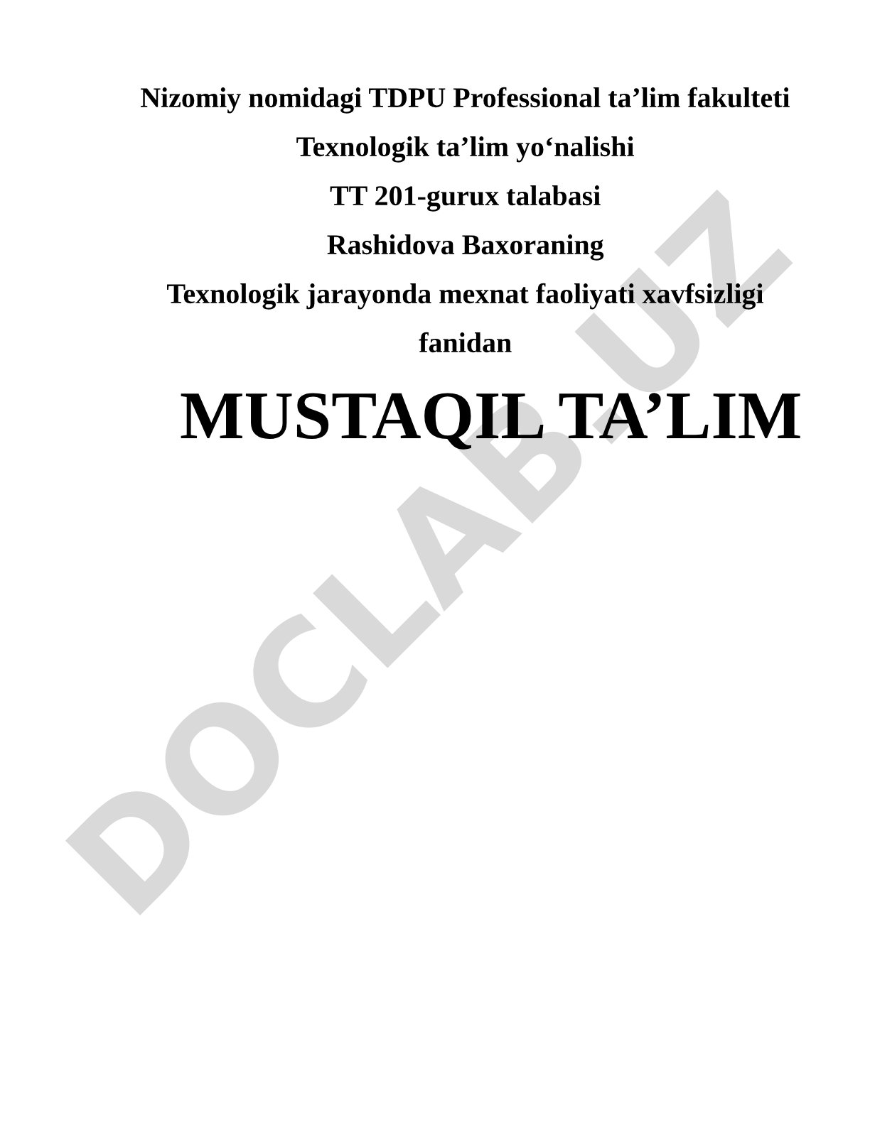 Favqulotda vaziyatlarda fuqarolarni evakuatsiya qilish tashkil etishni oʻrganish
