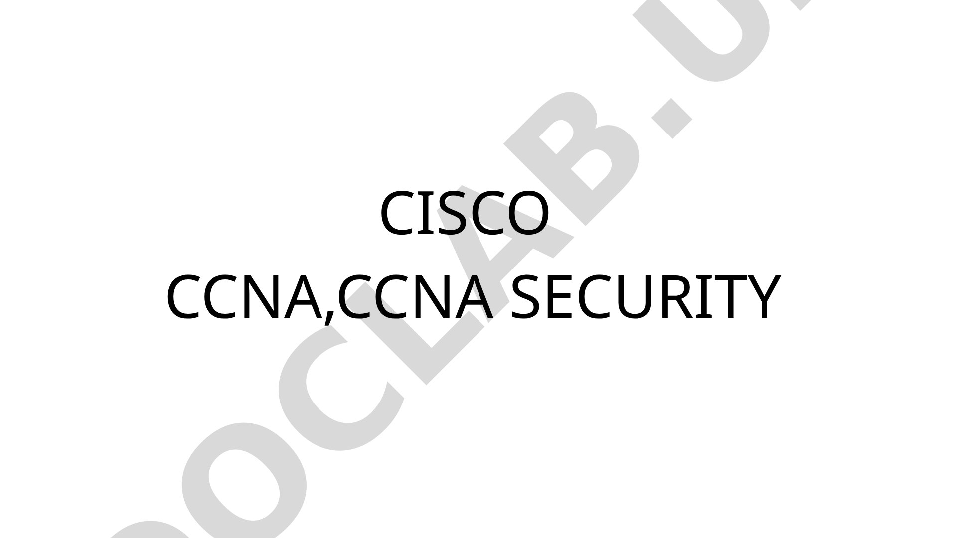 Cisco CCNA,CCNA Security Tarmoq Tushunchasi