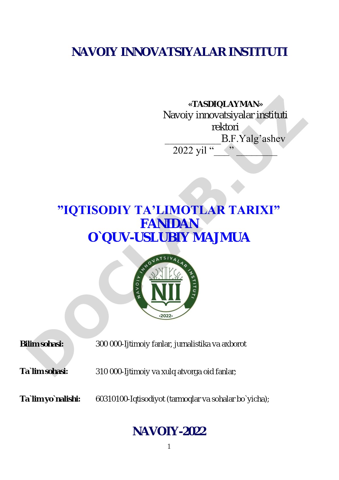Iqtisodiy ta'limotlar tarixi