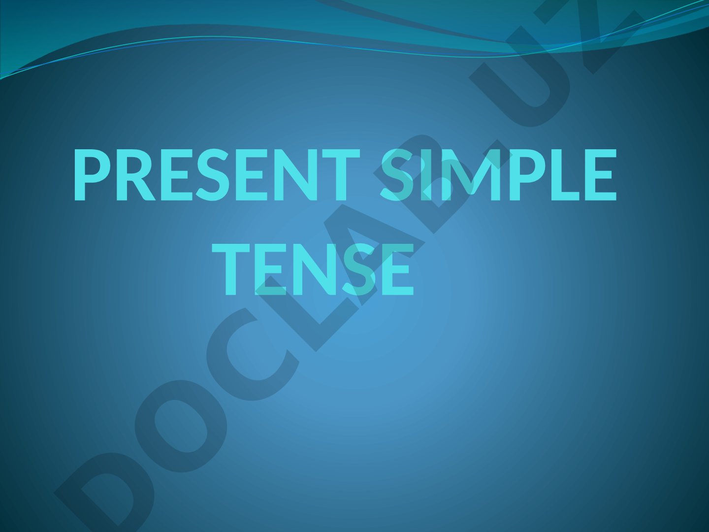 Present Simple Tense and There Is/There Are