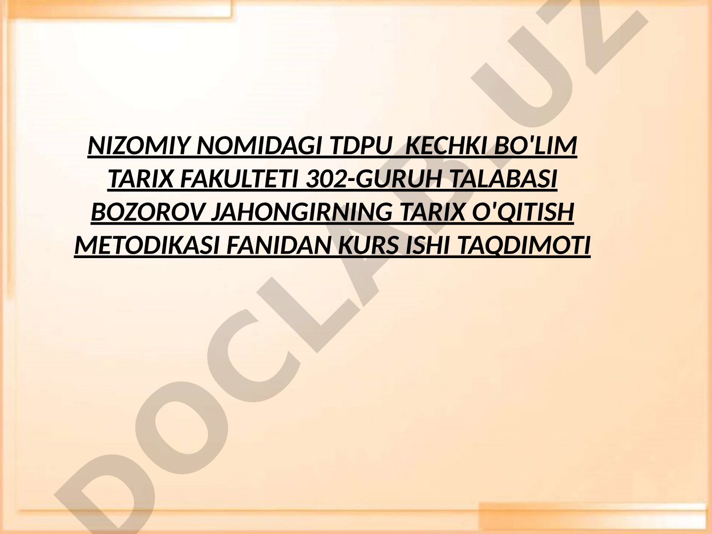 XI-XV asrlarda Yevropa madaniyati mavzusini o‘qitishda loyiha texnologiyasidan foydalanish