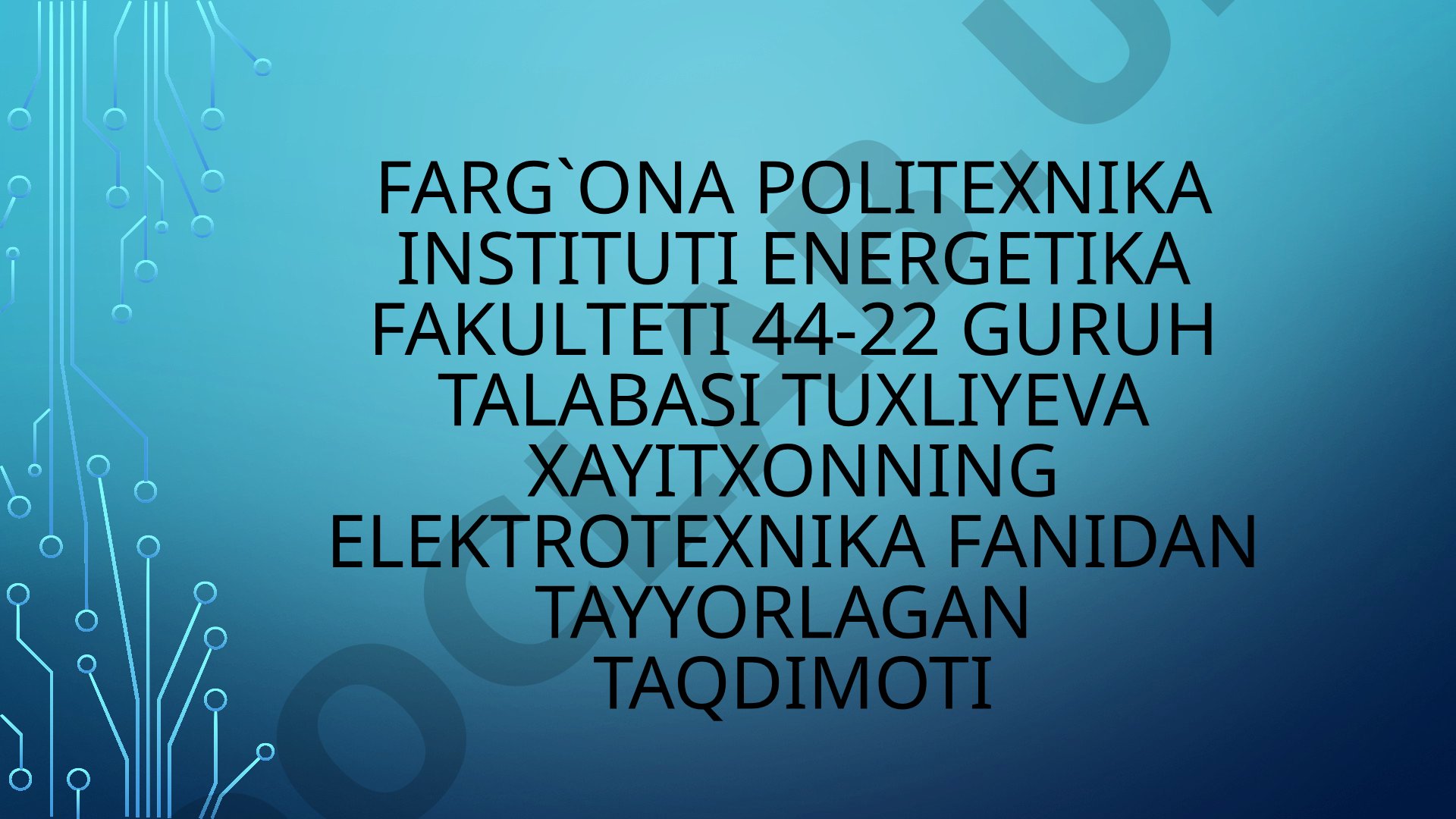 Elektr zanjirlari
