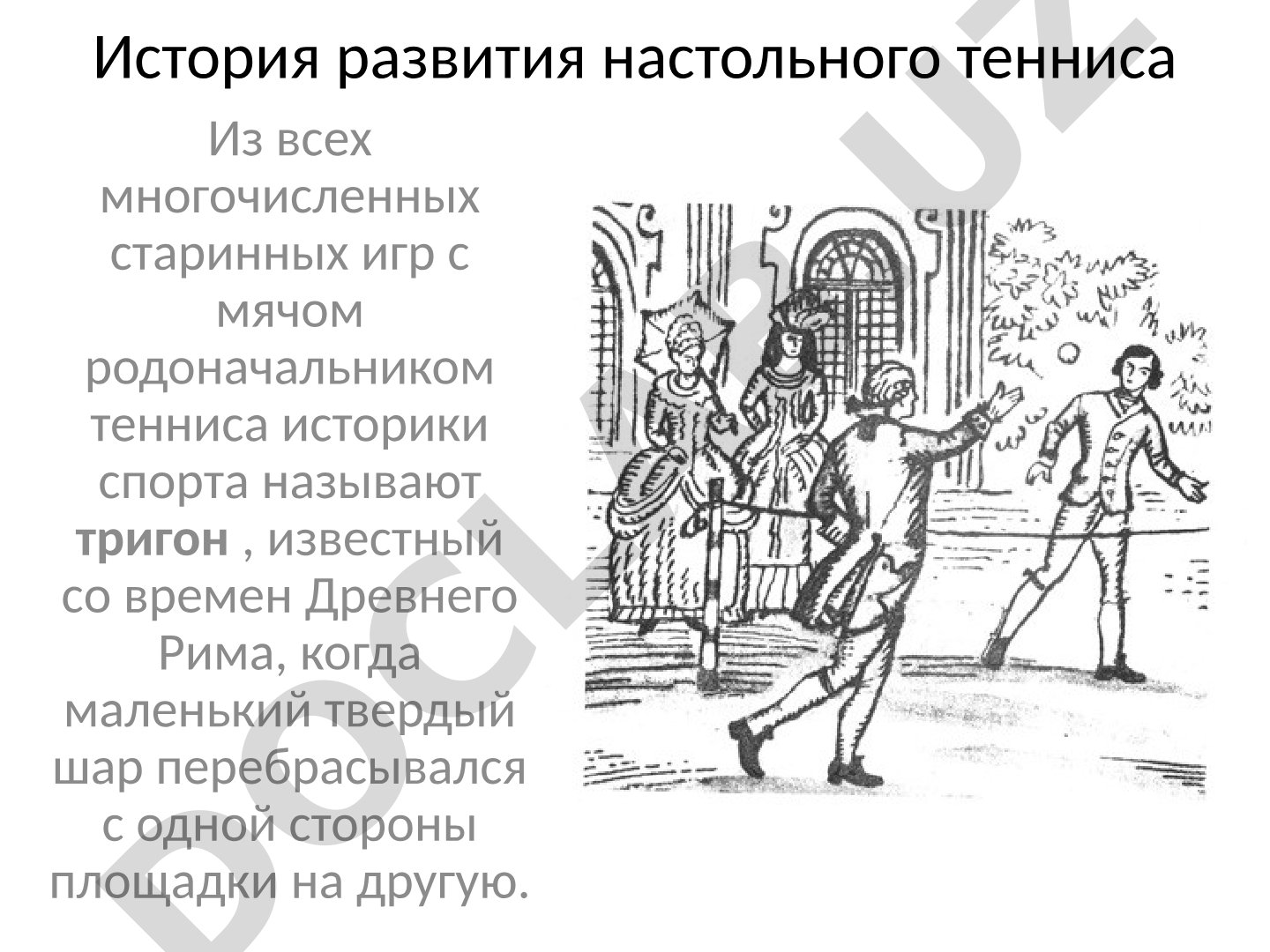 История развития настольного тенниса