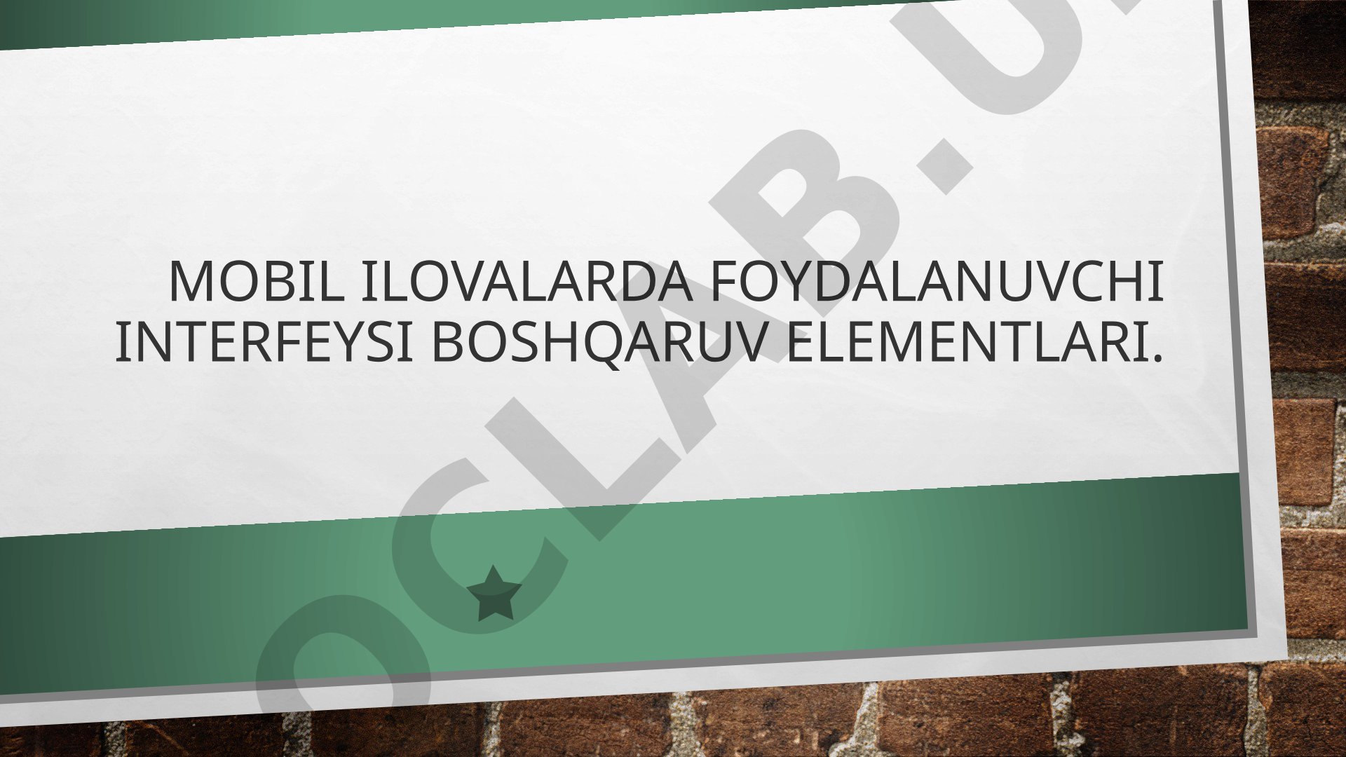 Androidda CheckBox va ToggleButton boshqaruv elementlari