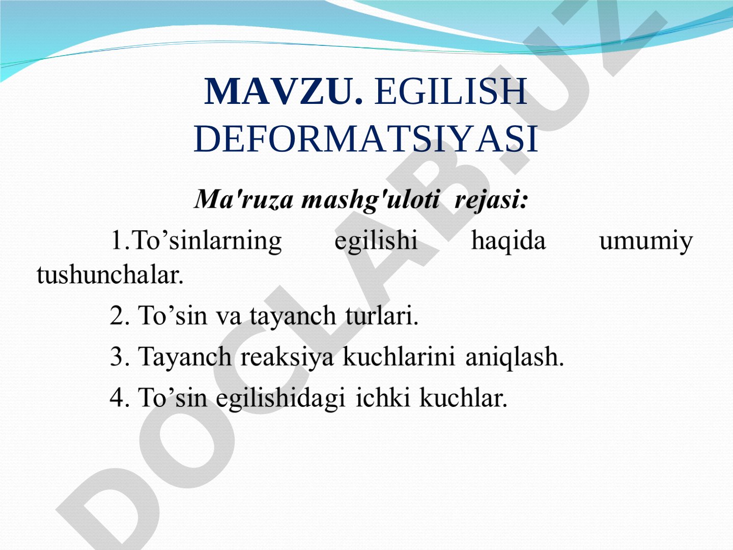 Egilish deformatsiyasi