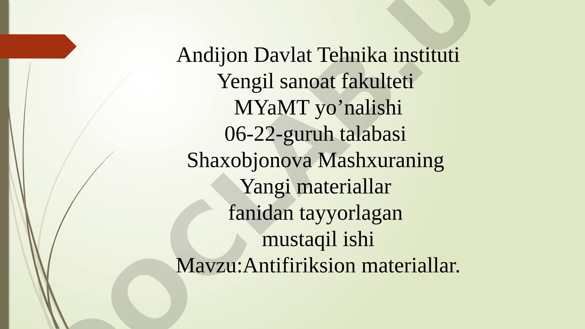 Antifiriksion materiallar turlari, xususiyatlari va qo'llanilishi haqida ma'lumot
