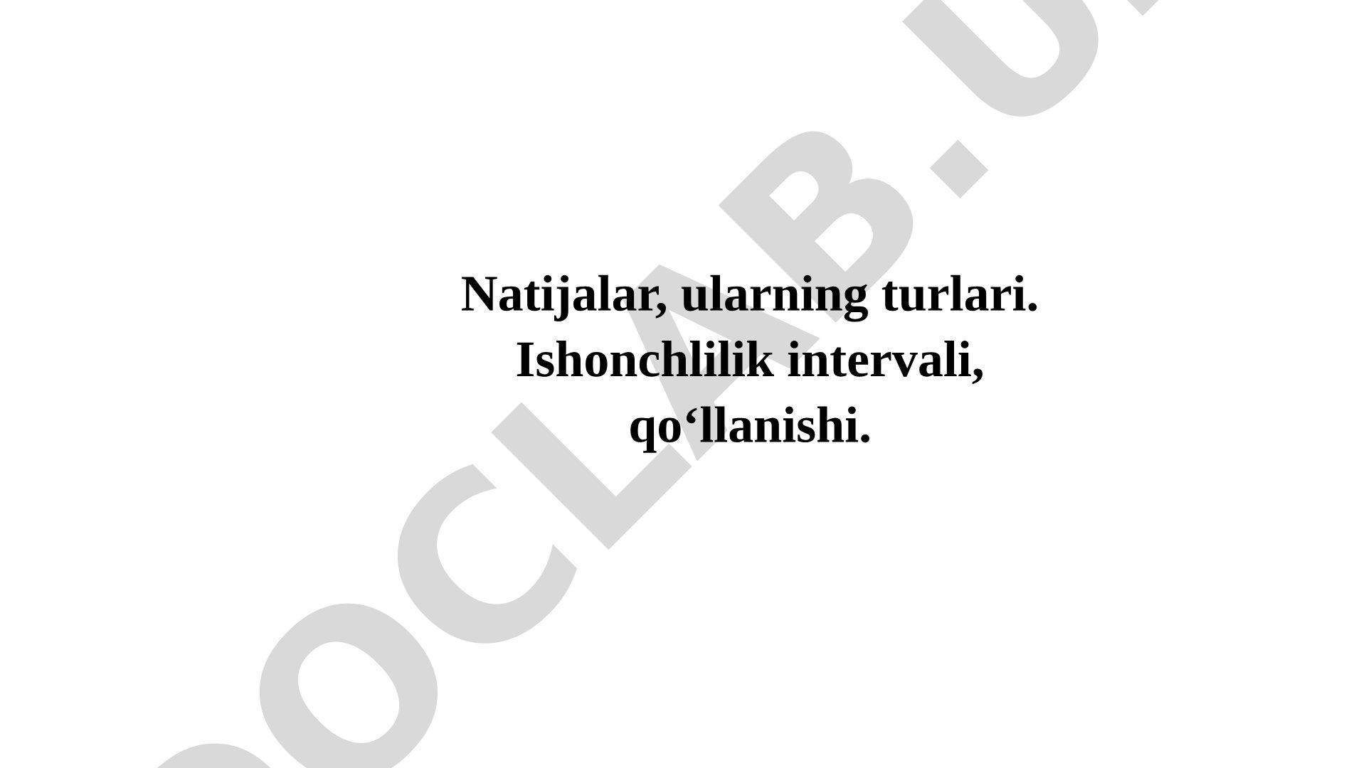 Qishloq xo'jalik tajribalari natijalari va kuzatish usullari