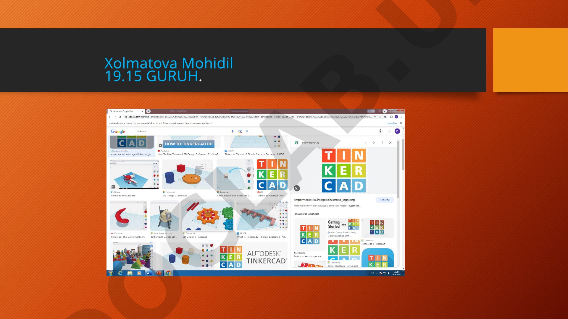 Tinkercad platformasida tuproq namligini boshqarishni o'rganish