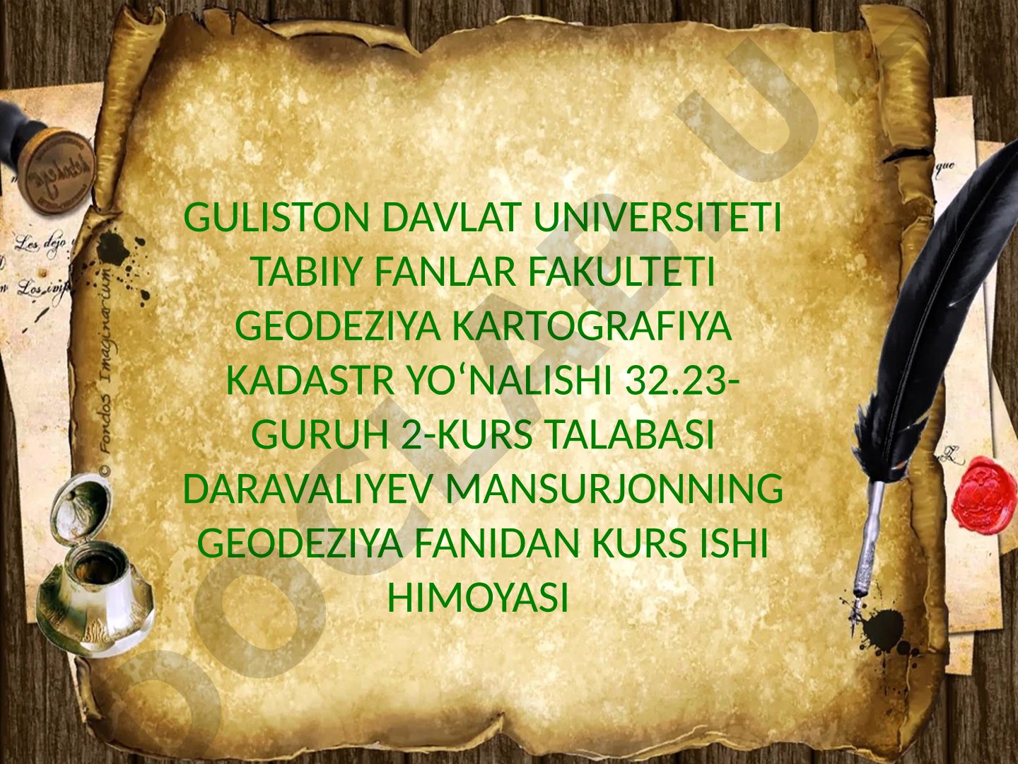 Masshtab haqida tushuncha, turlari va ularning qo'llanilishi