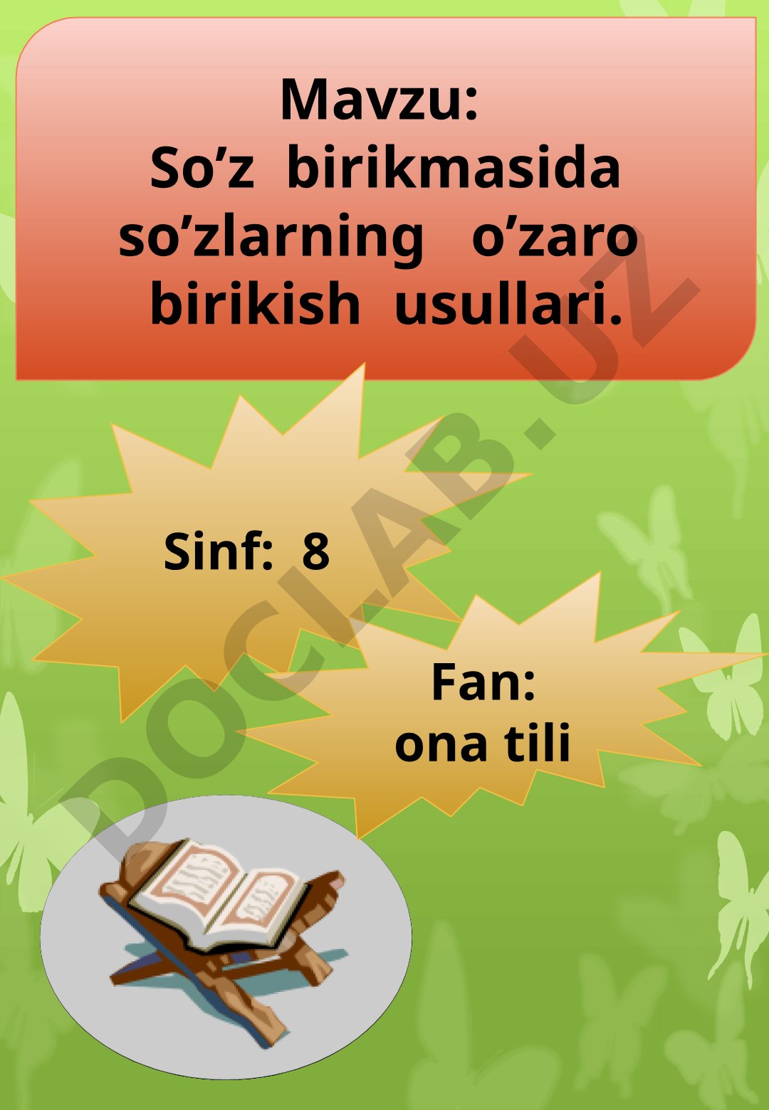 So’z birikmasida so’zlarning o’zaro birikish usullari