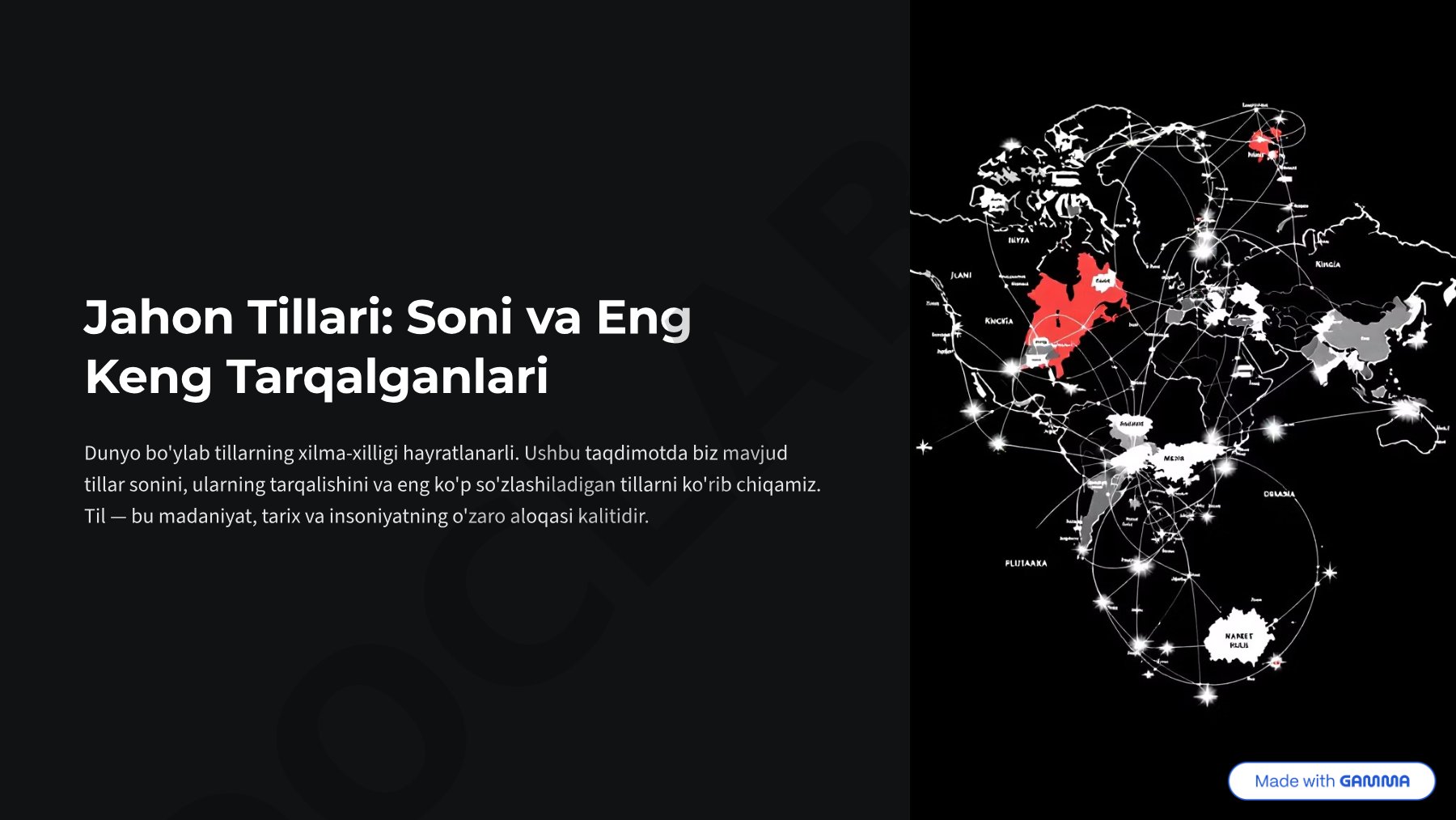 Jahon Tillari: Soni va Eng Keng Tarqalganlari