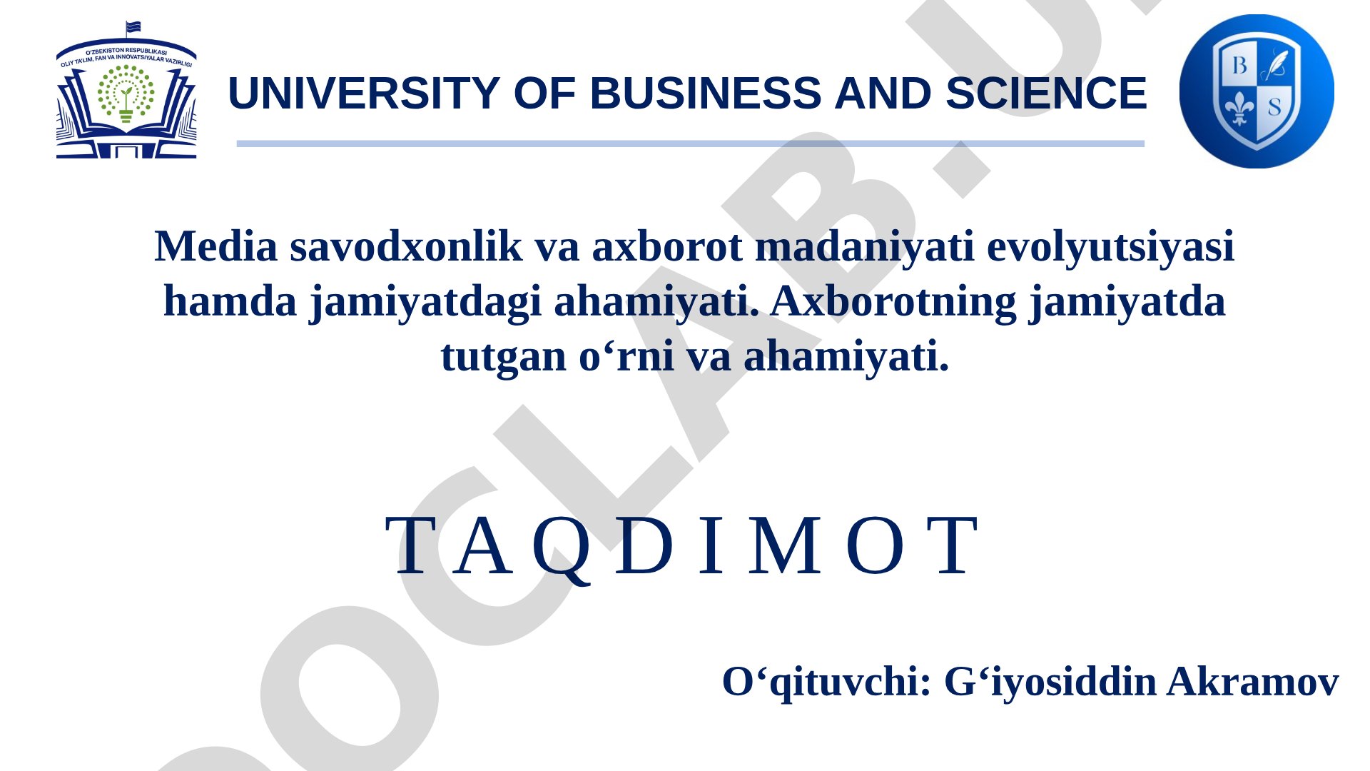 Media savodxonlik va axborot madaniyati evolyutsiyasi hamda jamiyatdagi ahamiyati