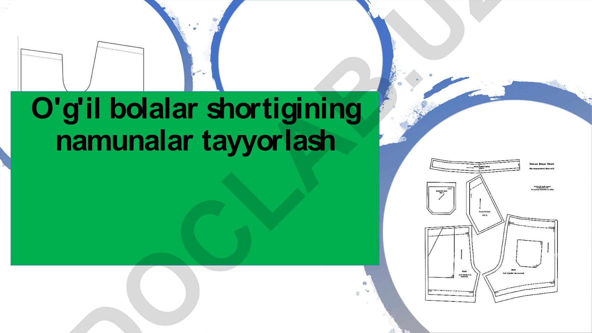 Kalta shimlar tayyorlash tartibi va loyihalash