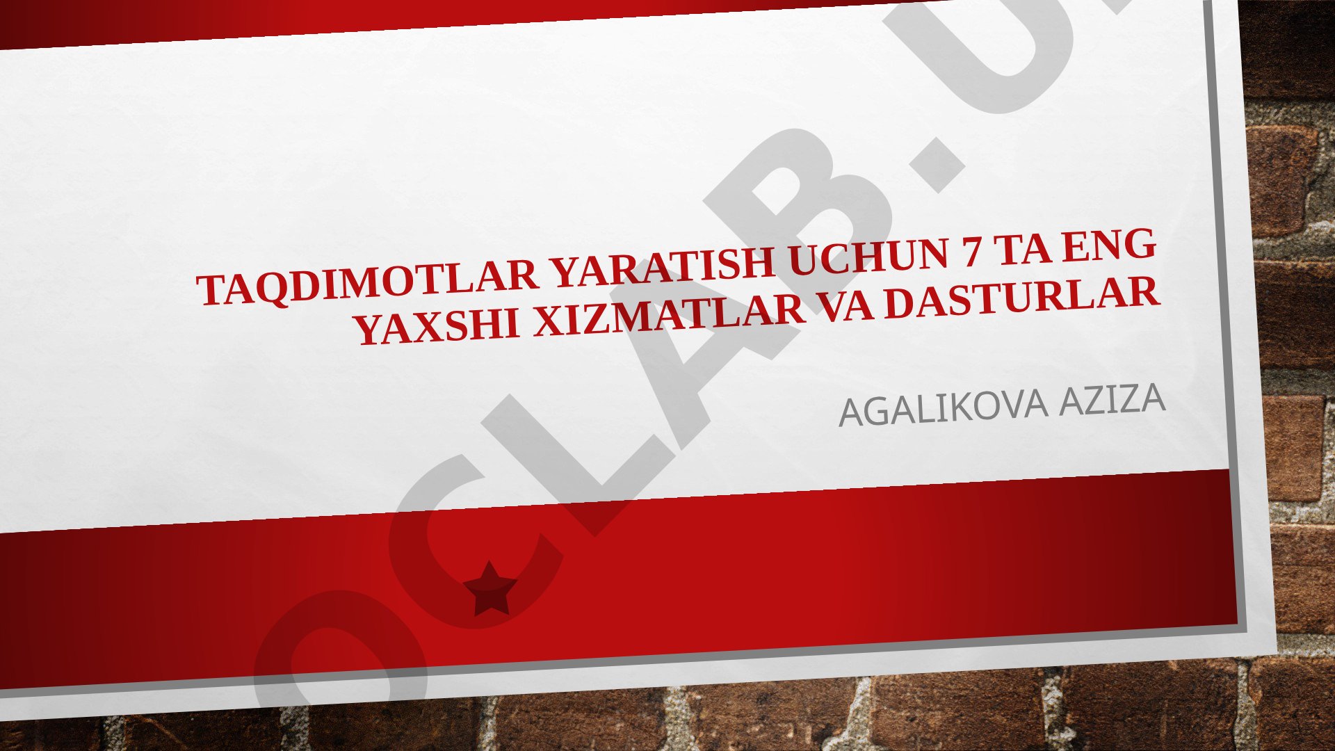 Taqdimotlar yaratish uchun 7 ta eng yaxshi xizmatlar va dasturlar