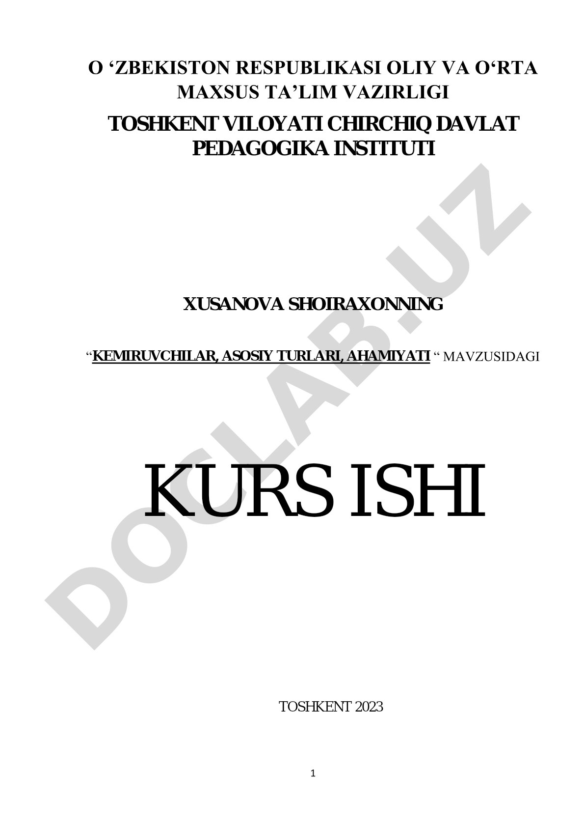 Kemiruvchilar, asosiy turlari, ahamiyati