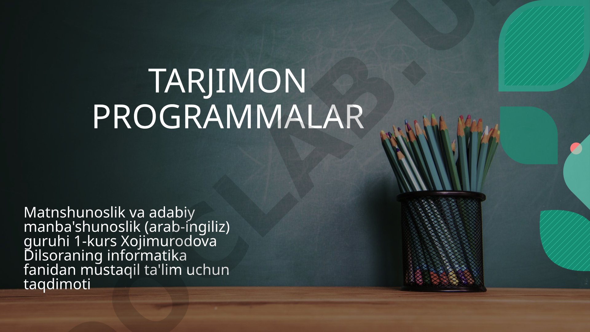 Tarjimon programmalar