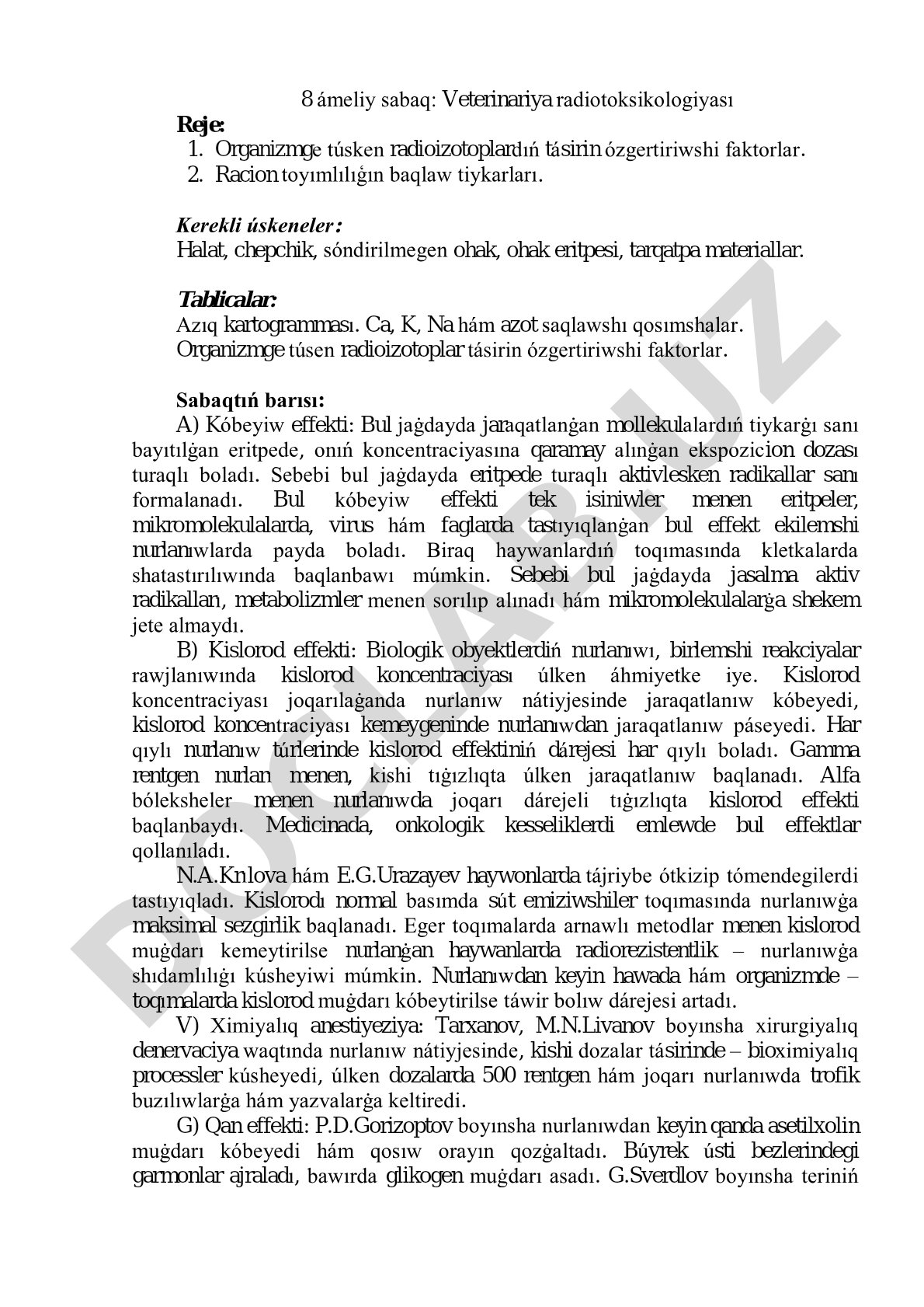 Veterinariya radiotoksikologiyası