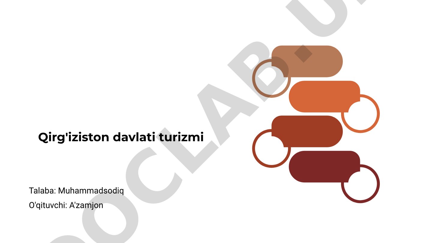 Qirg'iziston davlati turizmi, shaharlari, madaniyati va tabiat go'zalliklari