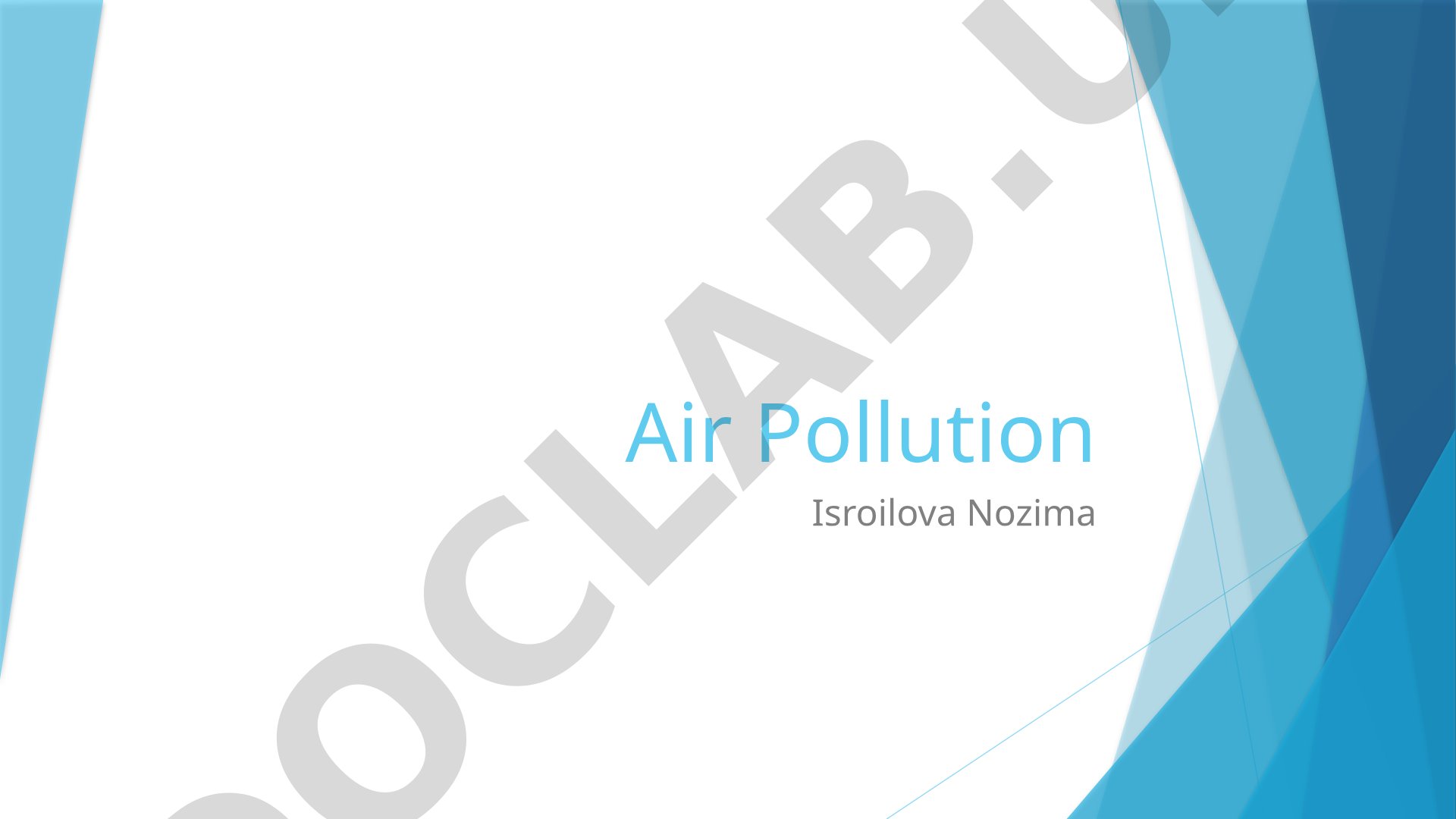 Definition, types, sources, effects, monitoring, and reduction of air pollution