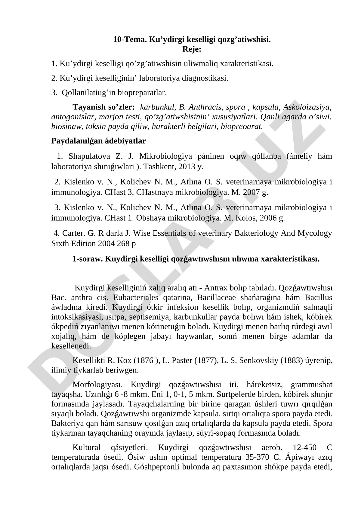 Ku’ydirgi keselligi qozg’atiwshisi