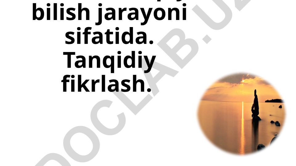 Tafakkur va tanqidiy fikrlash