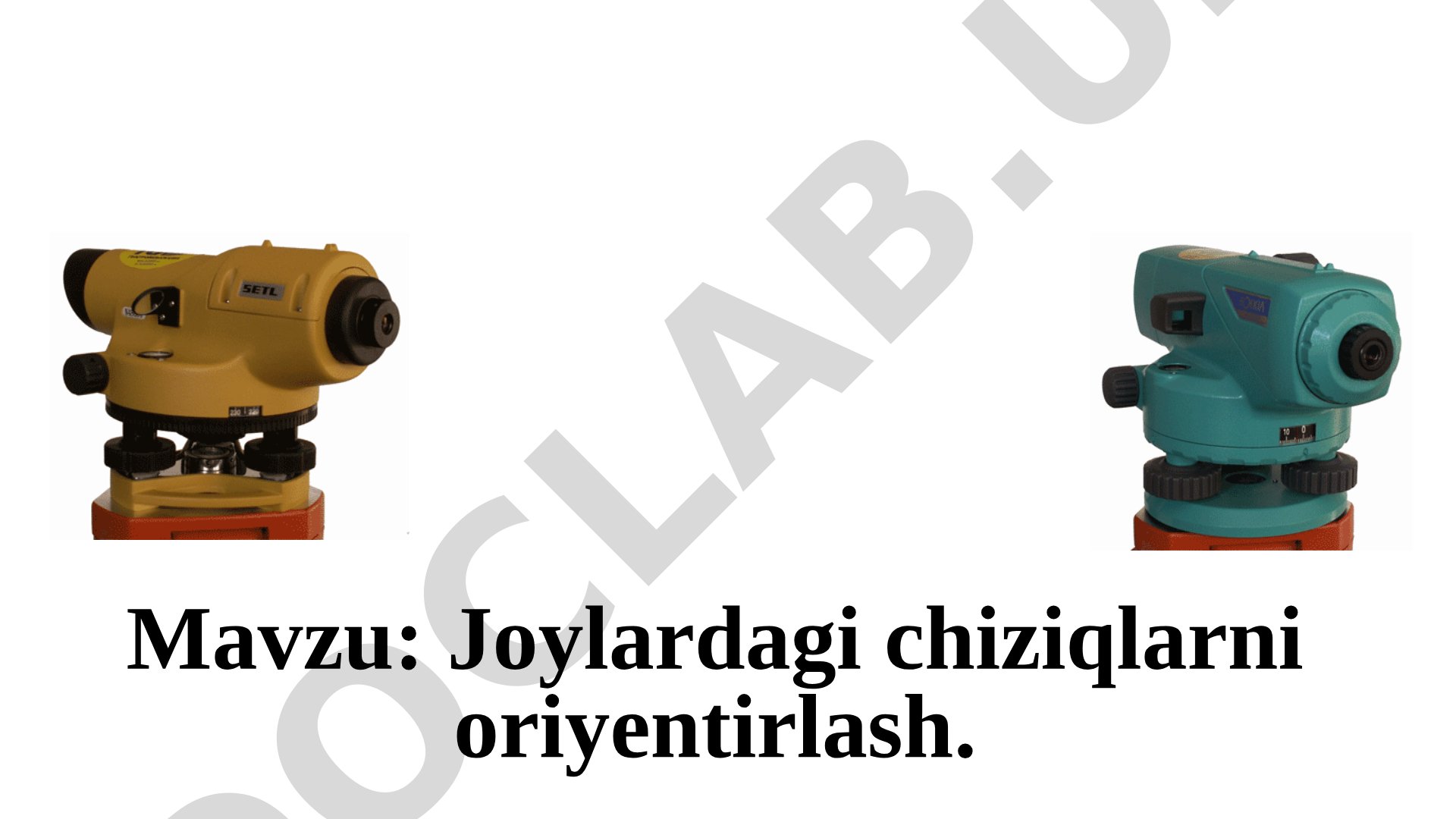 Joylardagi chiziqlarni oriyentirlash