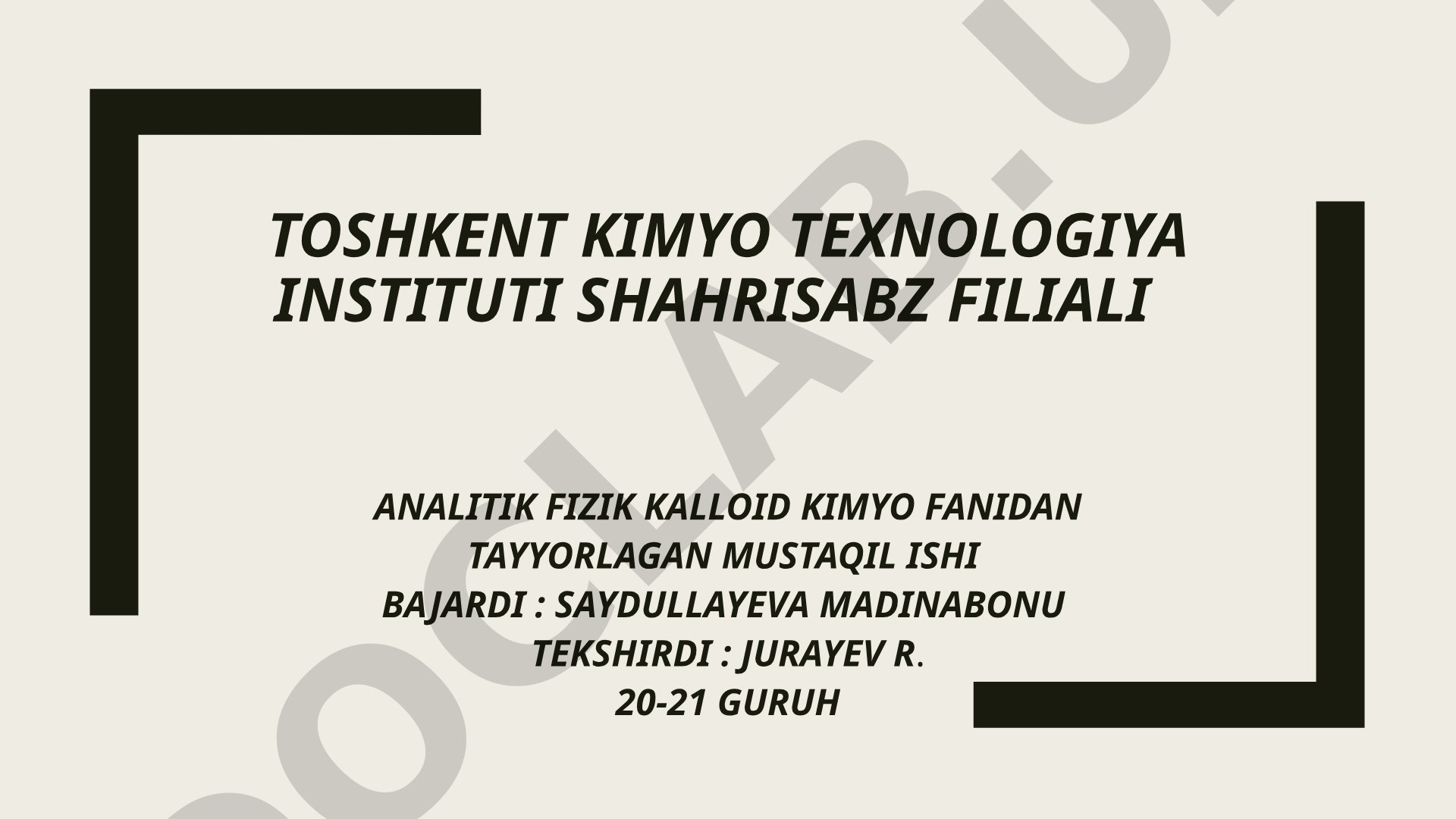 Radioaktivatsion analiz