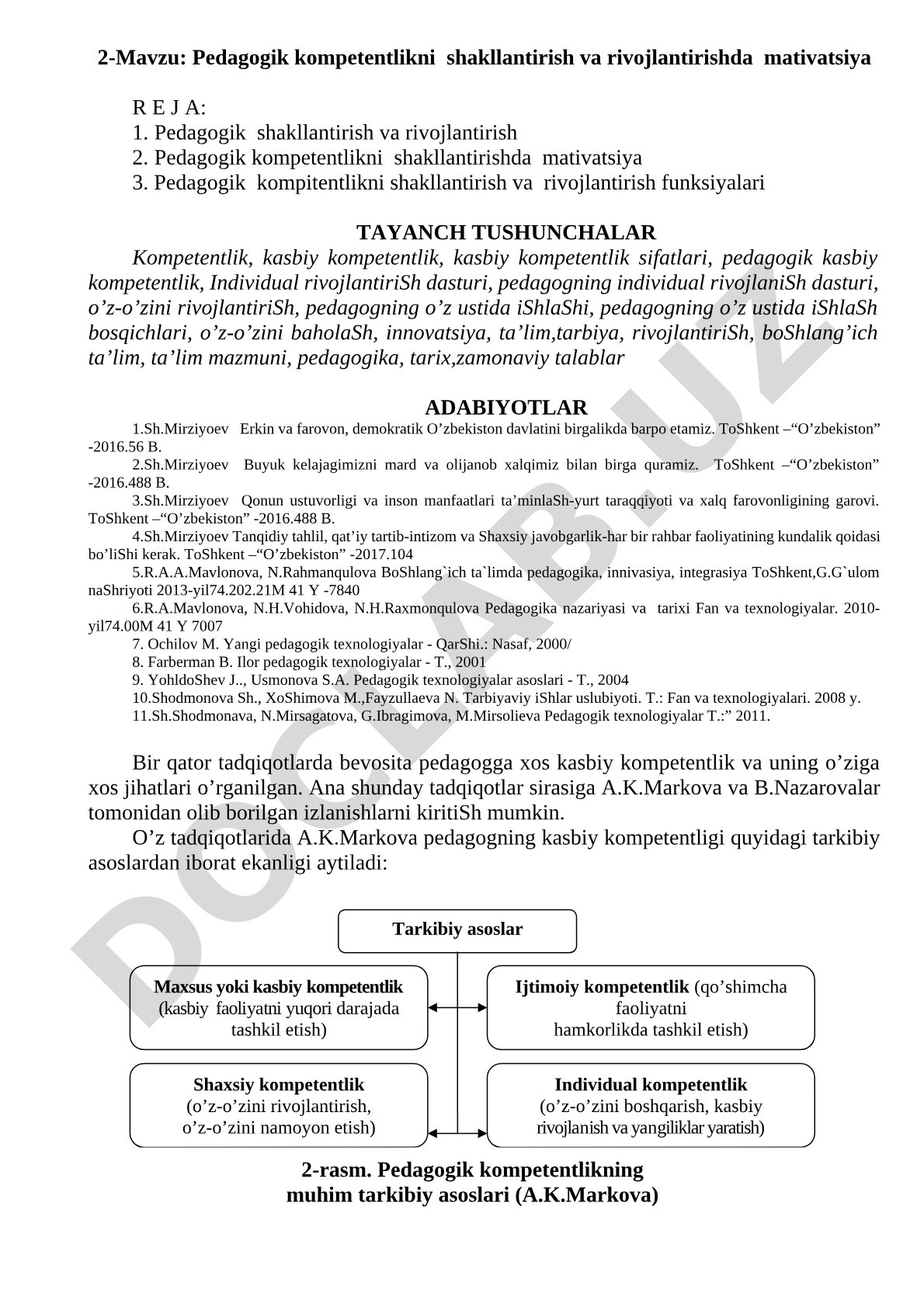Pedagogik kompetentlikni shakllantirish va rivojlantirishda mativatsiya