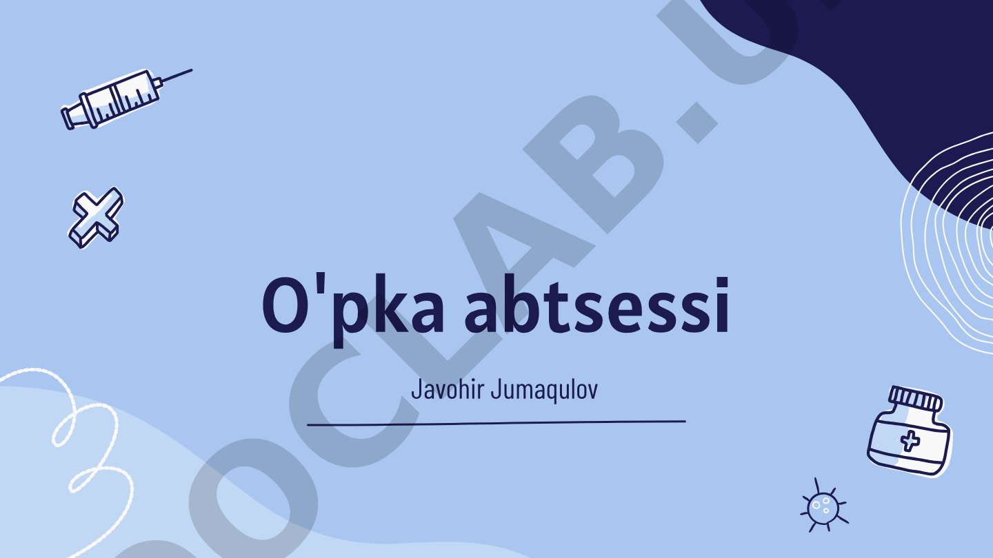 O'pka abtsessi belgilari va davolash usullari