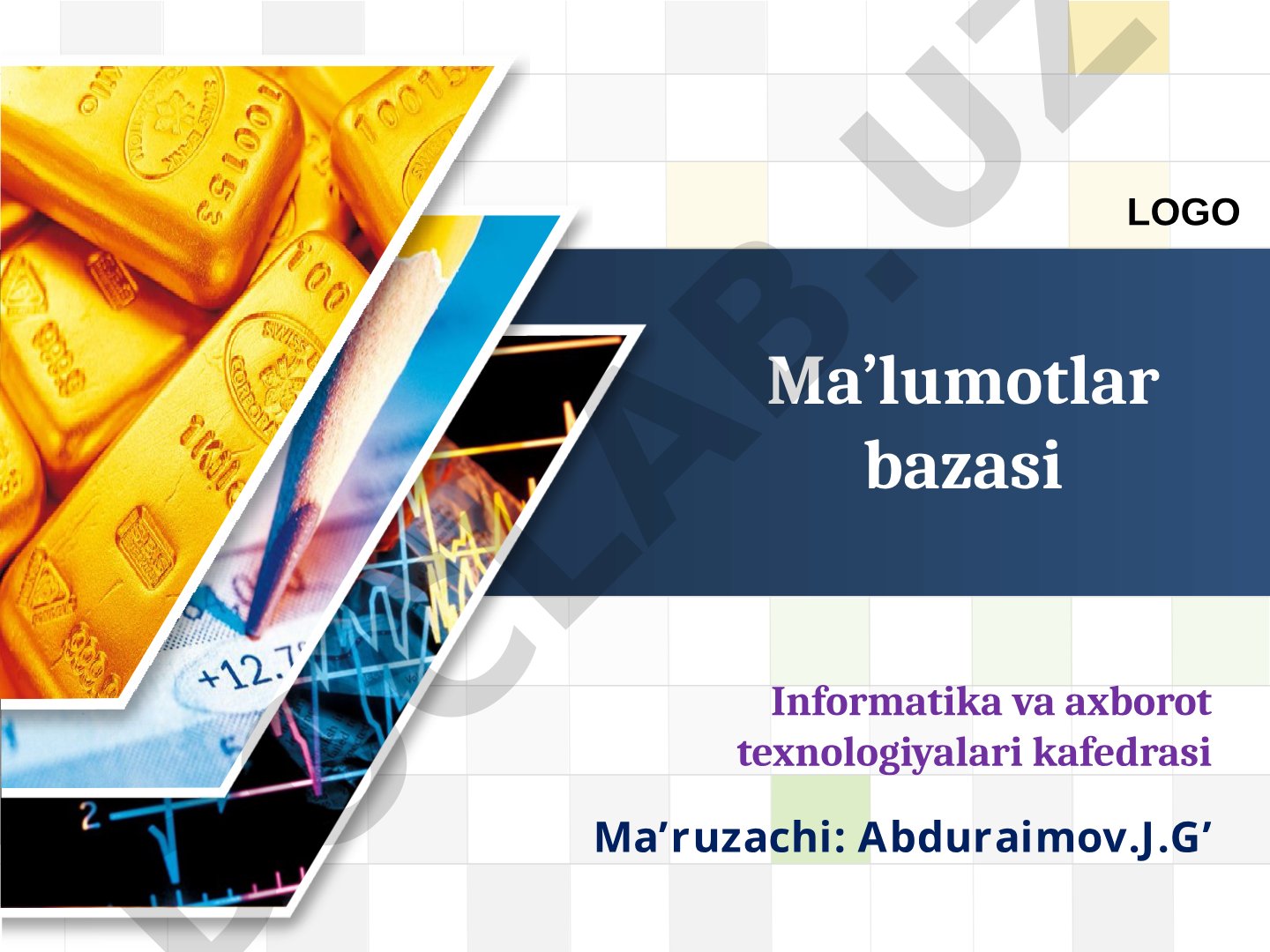 Ma'lumotlar bazasini klassifikatsiyalash, fizik va mantiqiy tavsifi, uch bosqichli