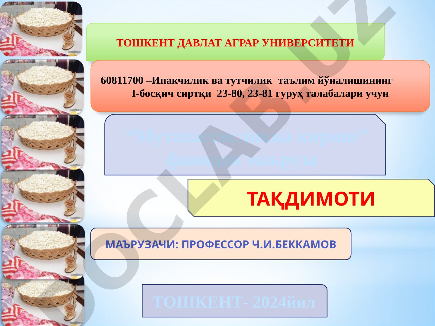Ипакчиликнинг келиб чиқиш тарихи, тарқалиши ва халқ хўжалигидаги аҳамияти
