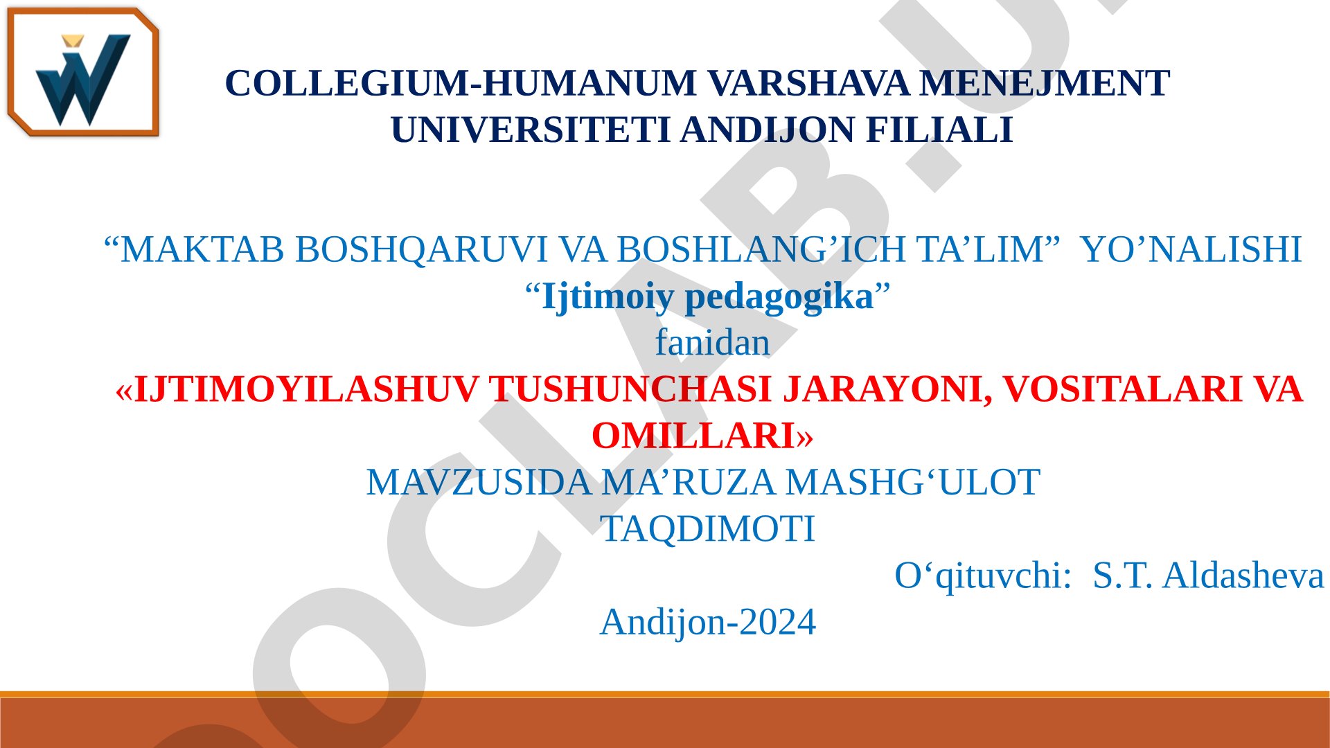 Ijtimoiylashuv tushunchasi jarayoni, vositalari va omillari