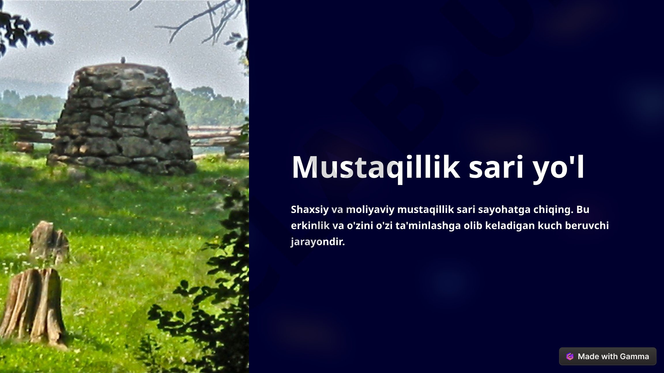 Mustaqillik sari yo'l