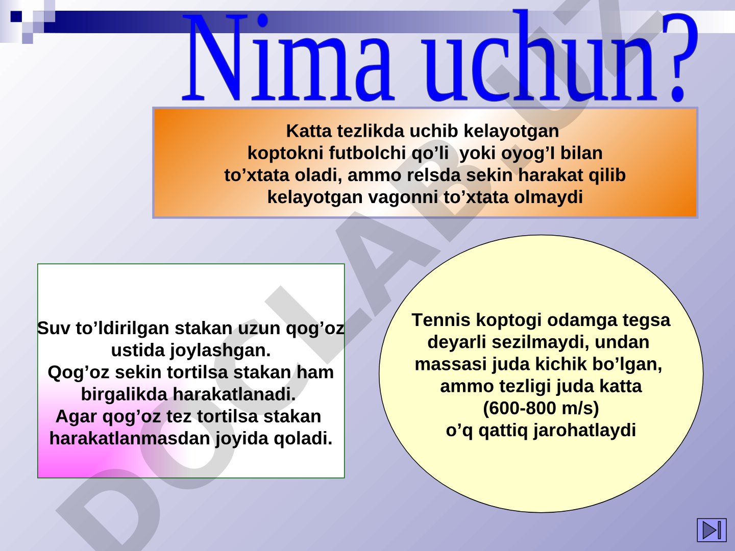 Impuls va uning turlari