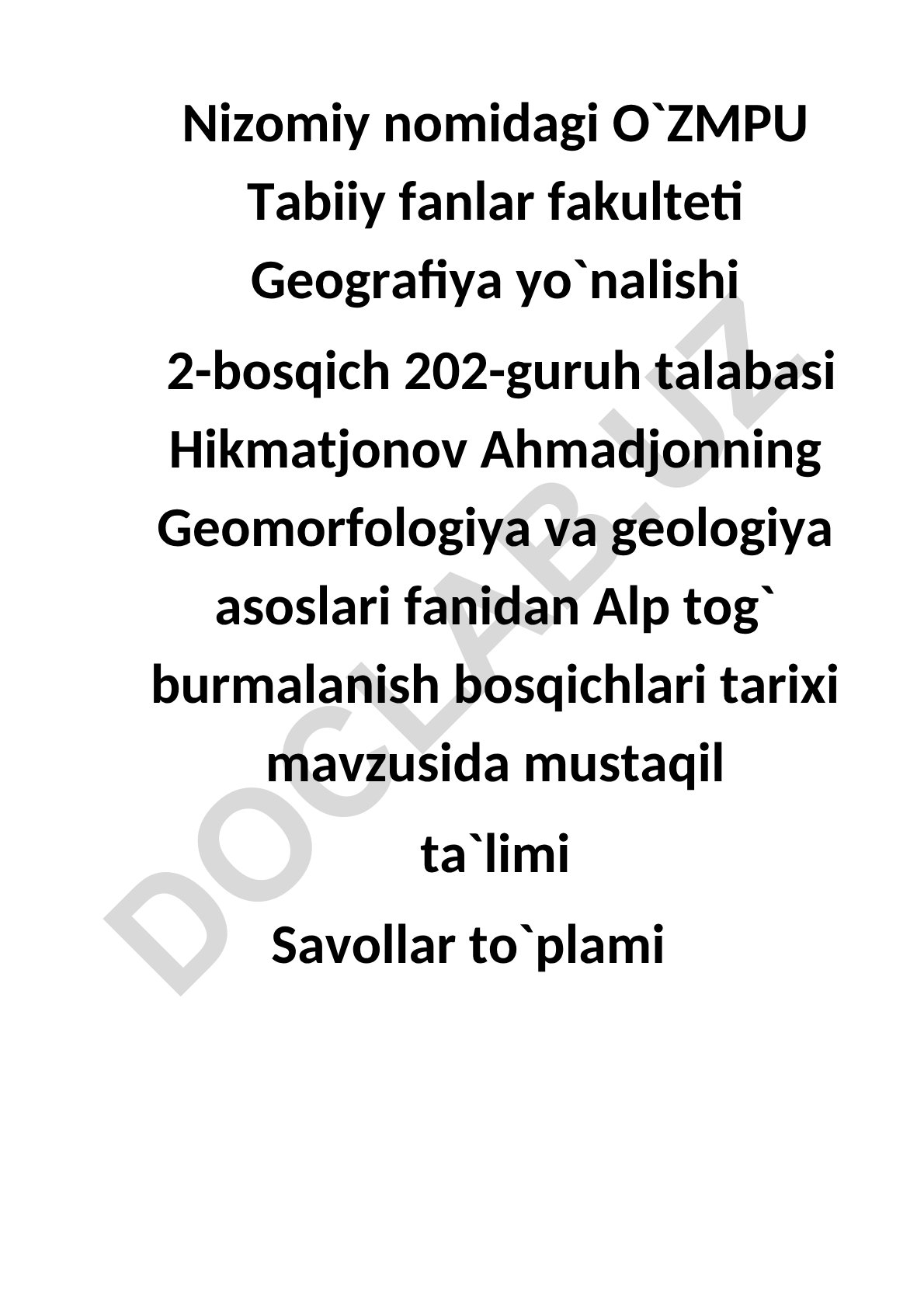 Alp tog' burmalanish bosqichlari tarixi