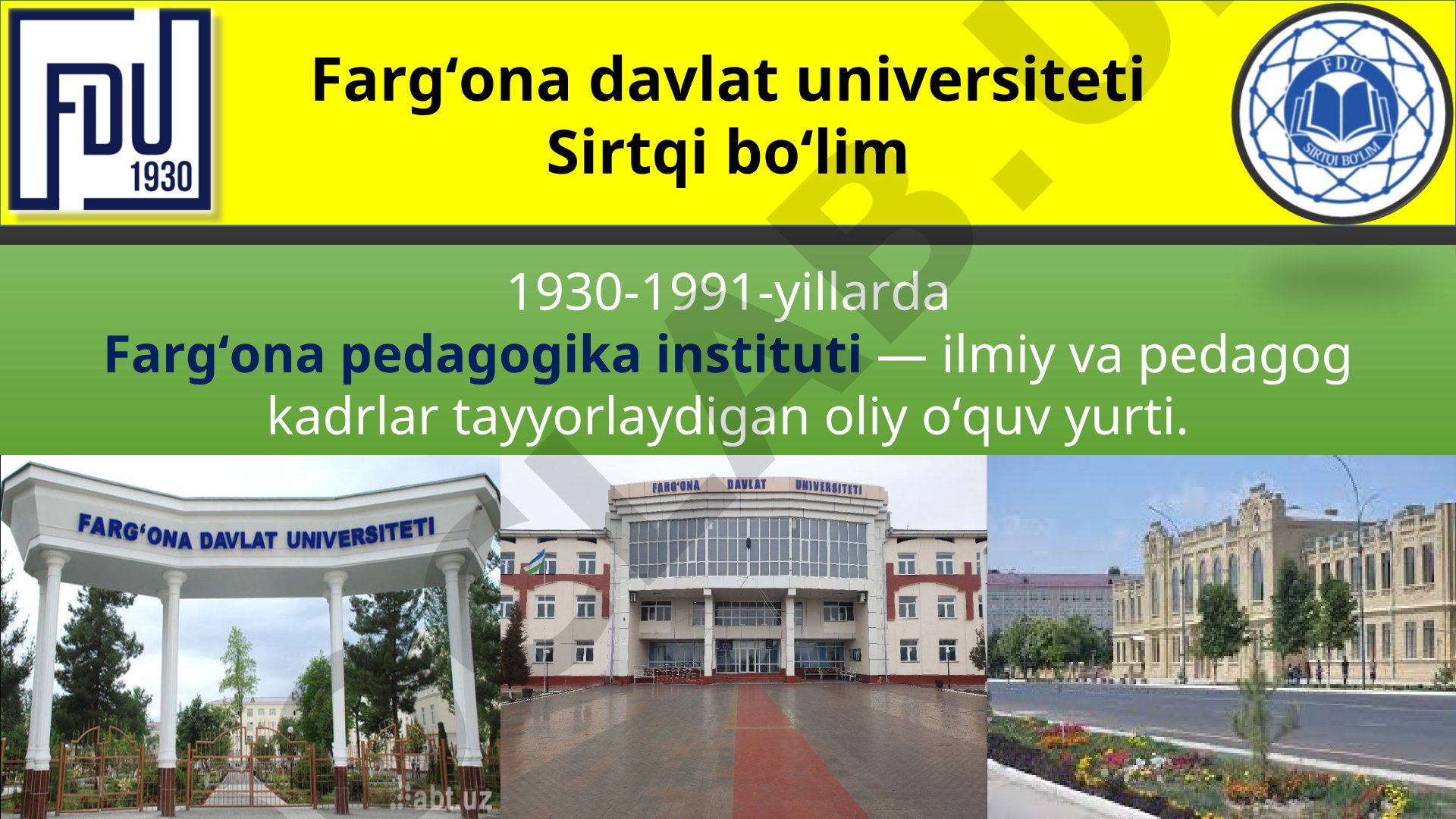 Farg'ona davlat universiteti sirtqi bo'limi