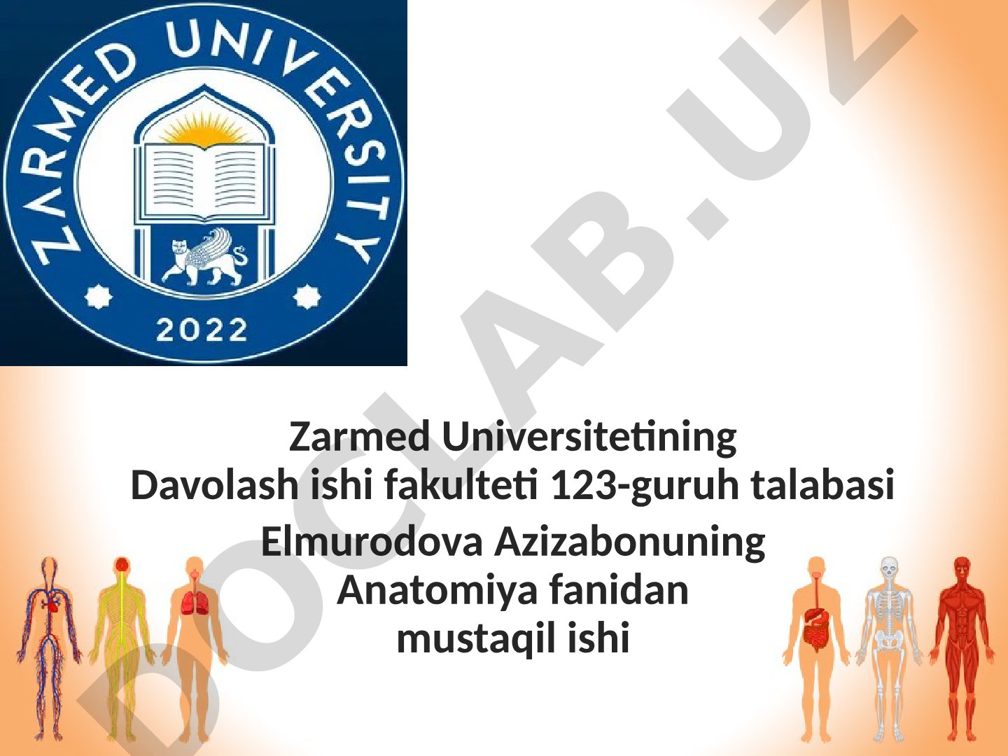 Ayirish sistemasi anatomiyasi