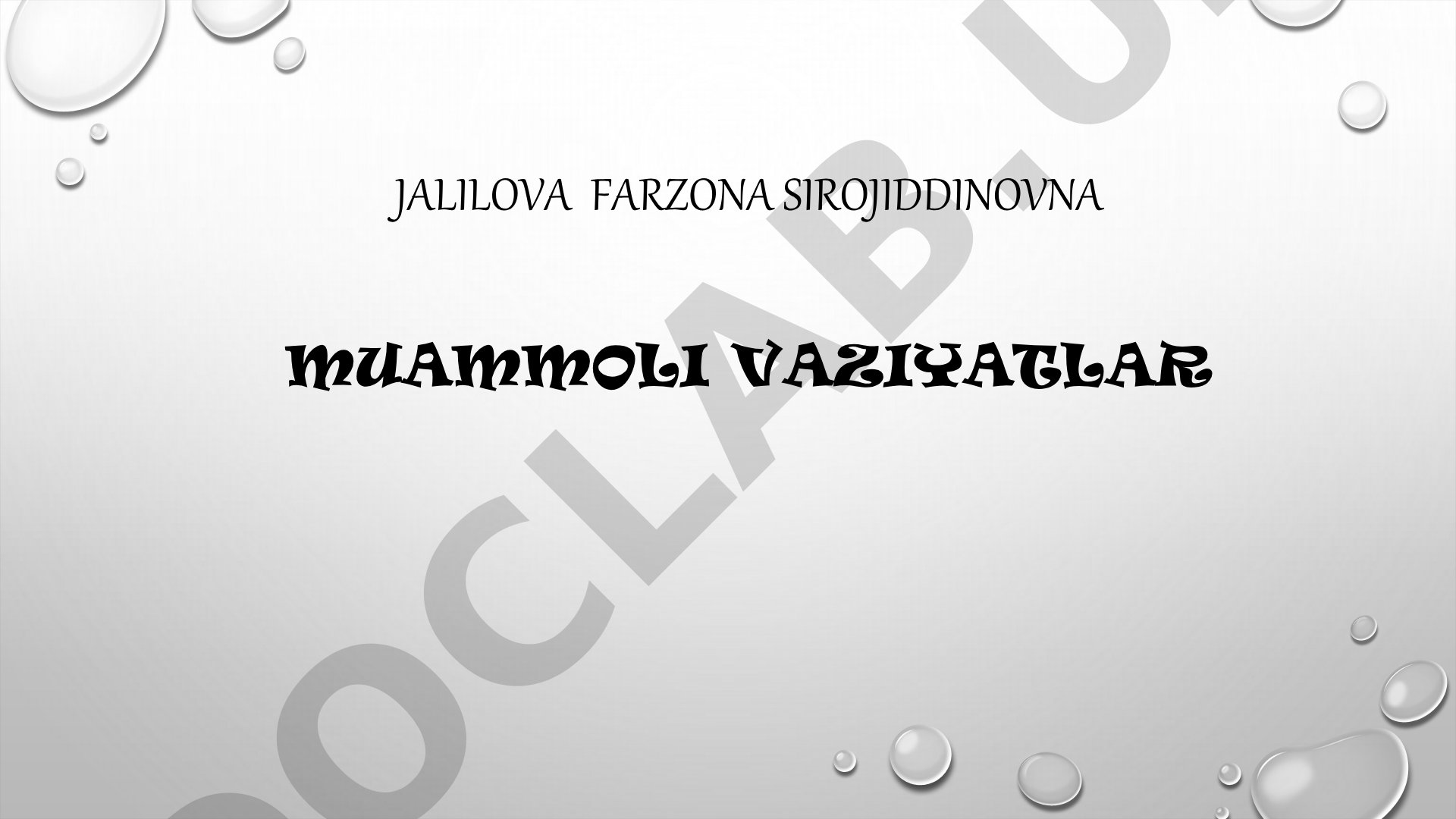 Pedagogik muammoli vaziyatlar va ularni hal qilish yo'llari