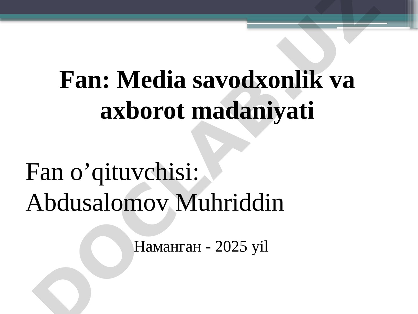 Qadimgi Sharq va G`arbda savodxonlik va axborot almashinuvi