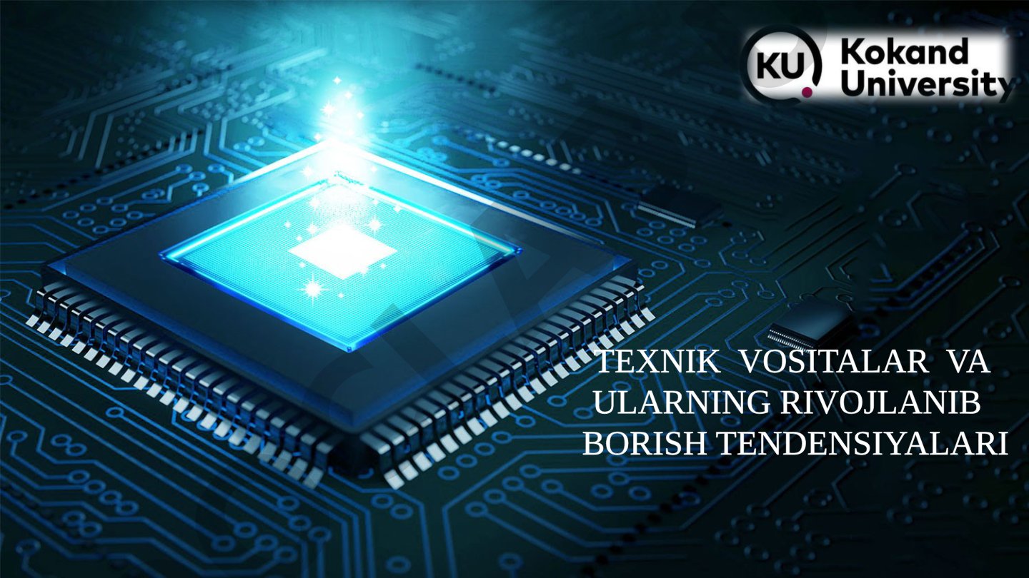 TEXNIK VOSITALAR VA ULARNING RIVOJLANIB BORISH TENDENSIYALARI Protsessor kompyuterning yuragi hisobl